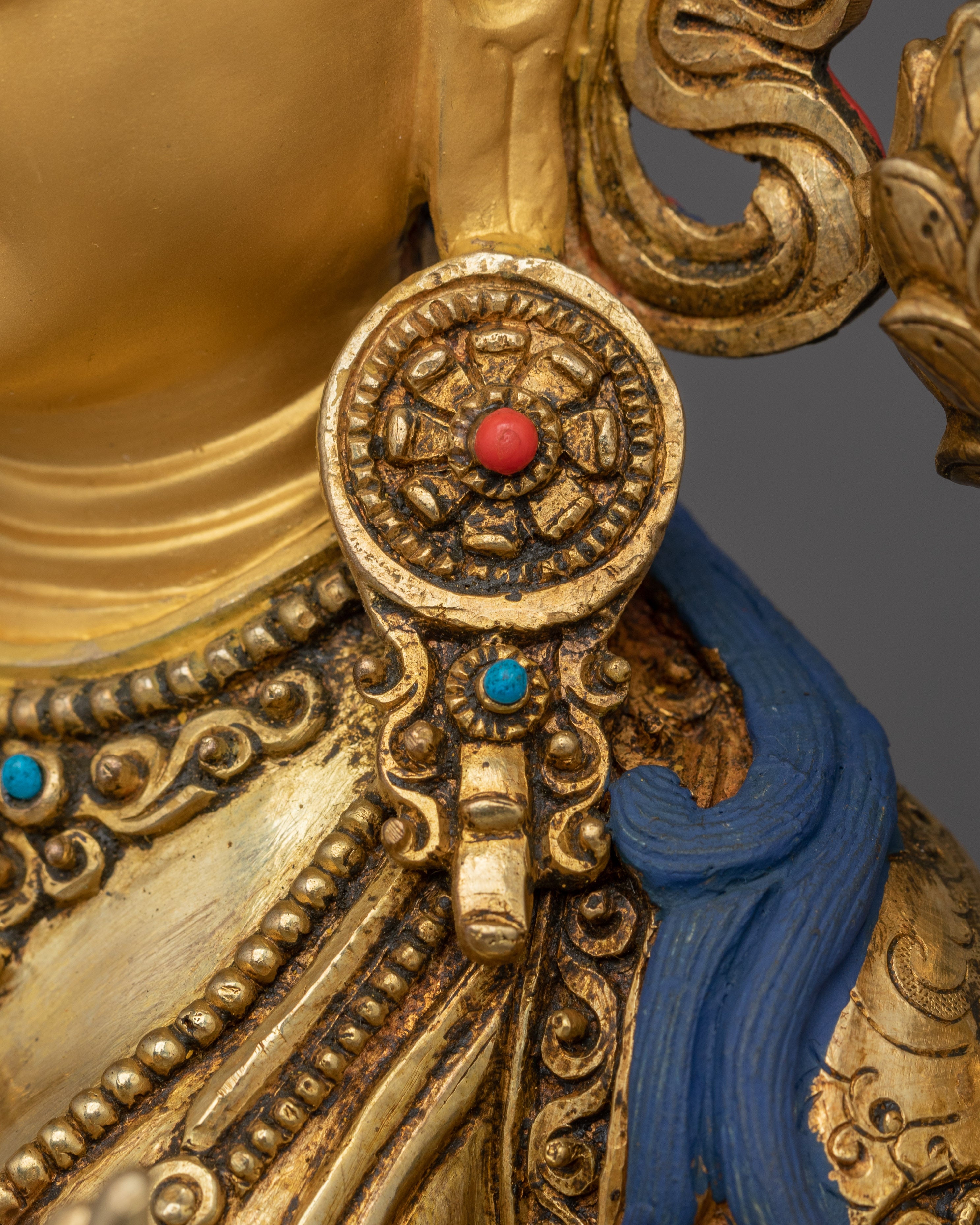 Himalayan Golden White Tara Statue | Divine Feminine for Compassion