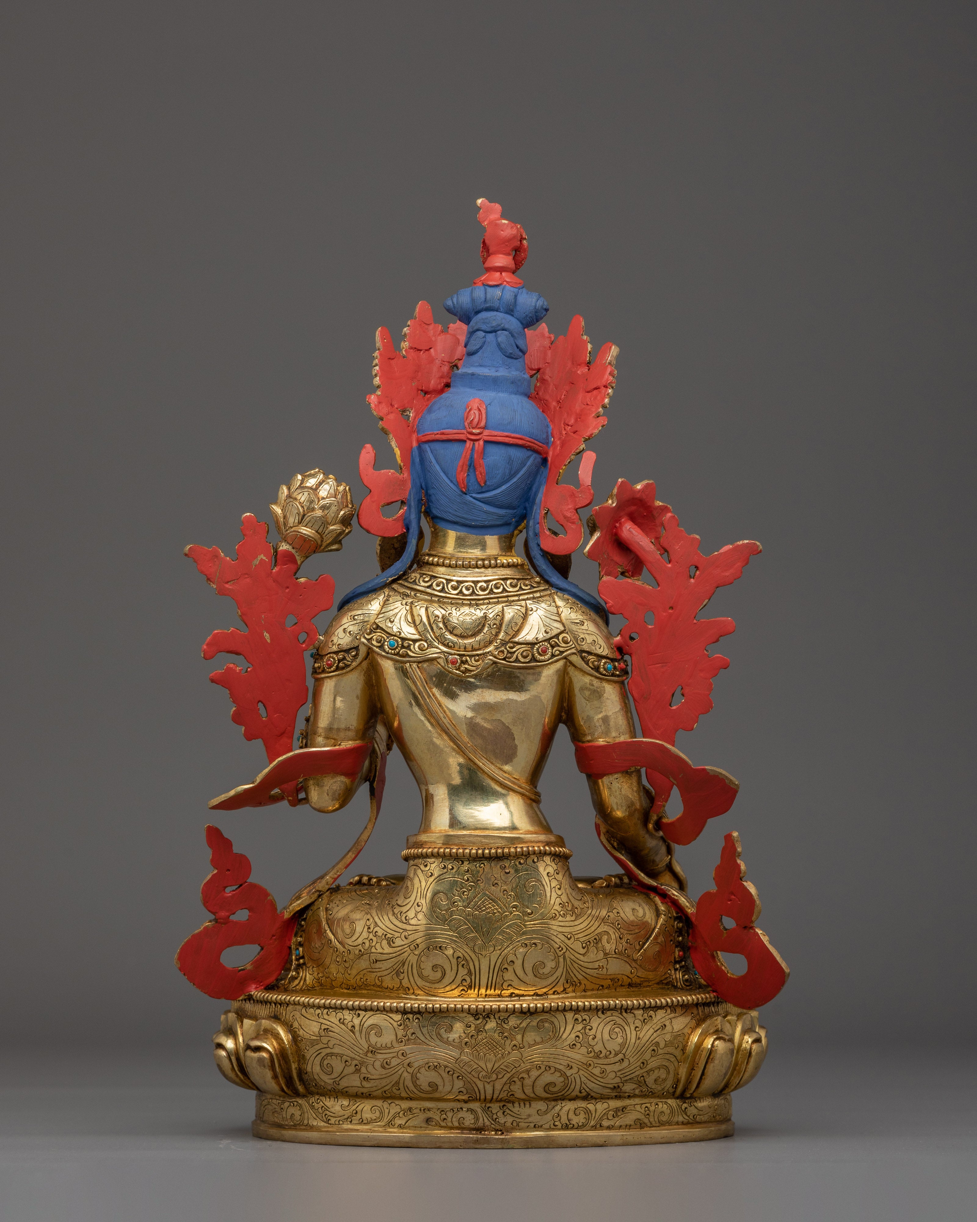 Himalayan Golden White Tara Statue | Divine Feminine for Compassion