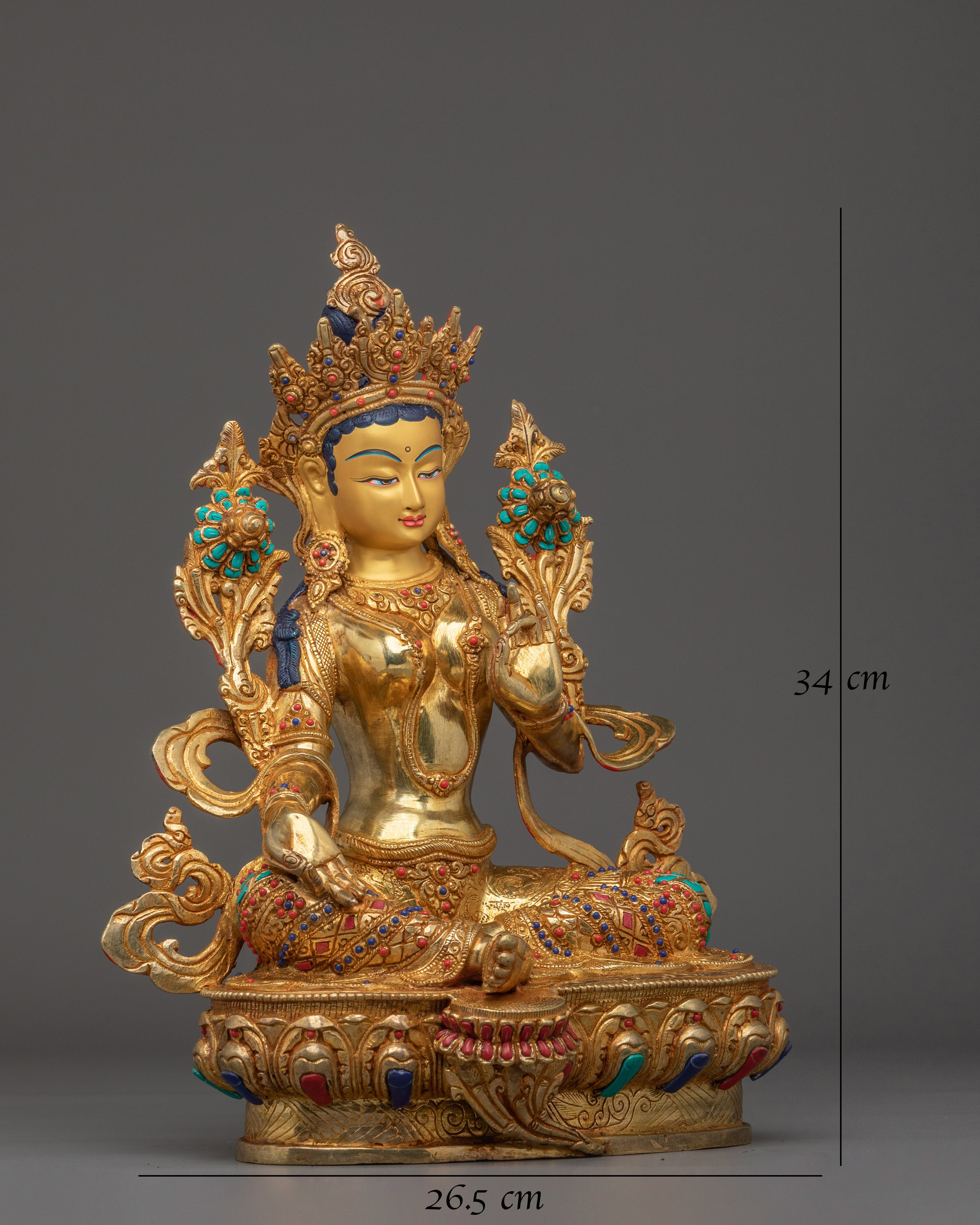 Statue of Green Tara: Mother of Liberation