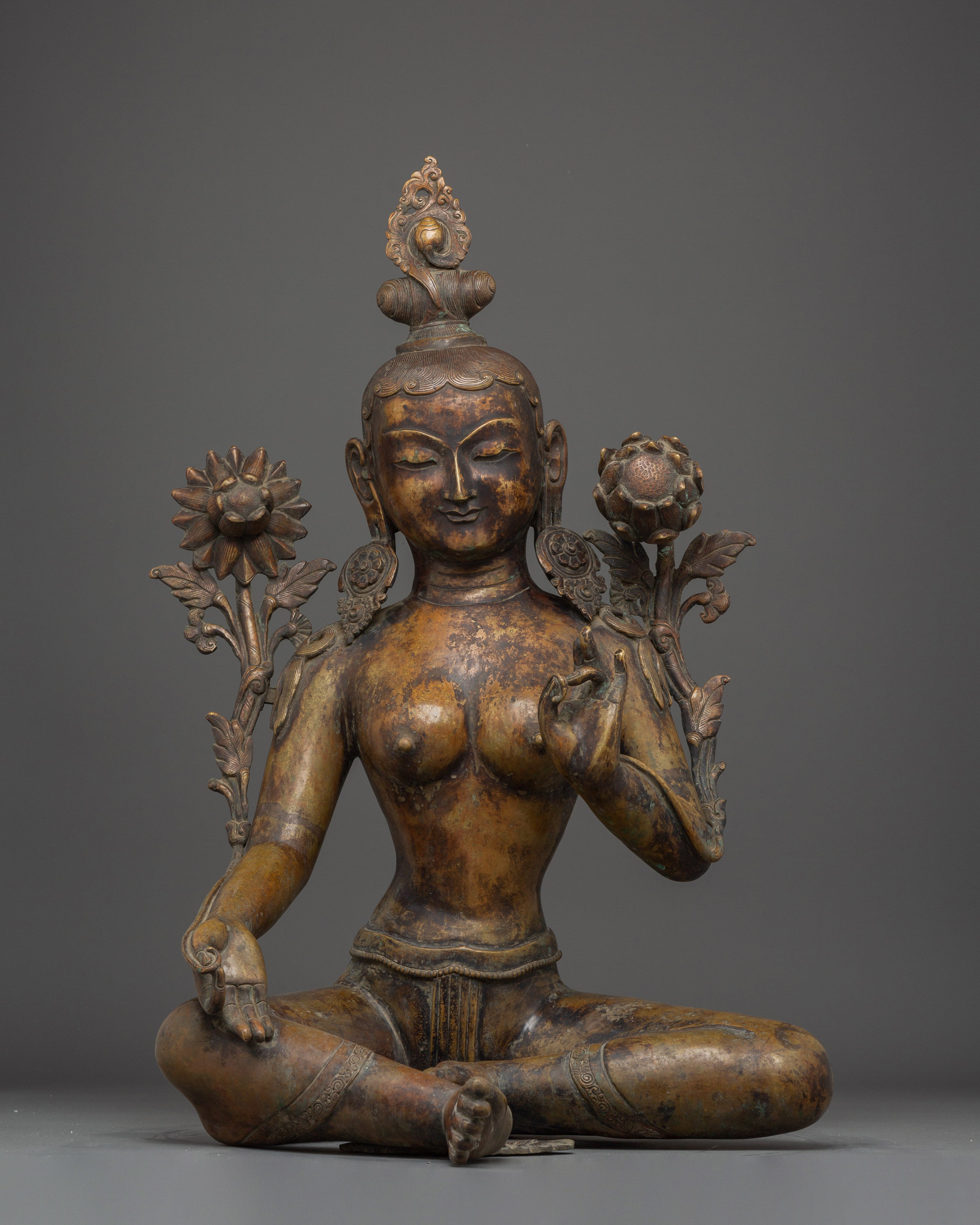 Statue of Green Tara: The Ultimate Liberator
