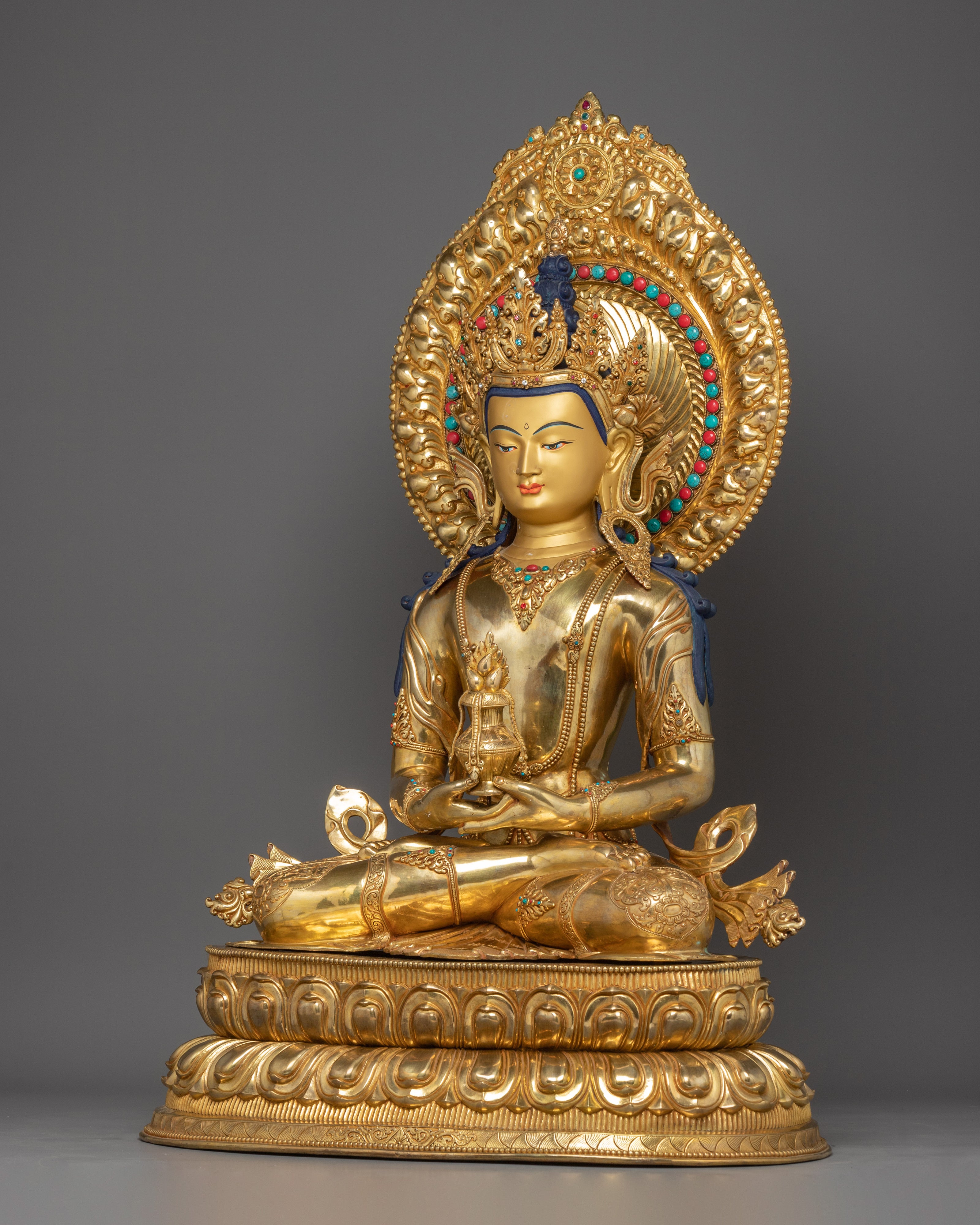Amitayus Art, Eternal Life Giver | Himalayan Statue of Divine Longevity