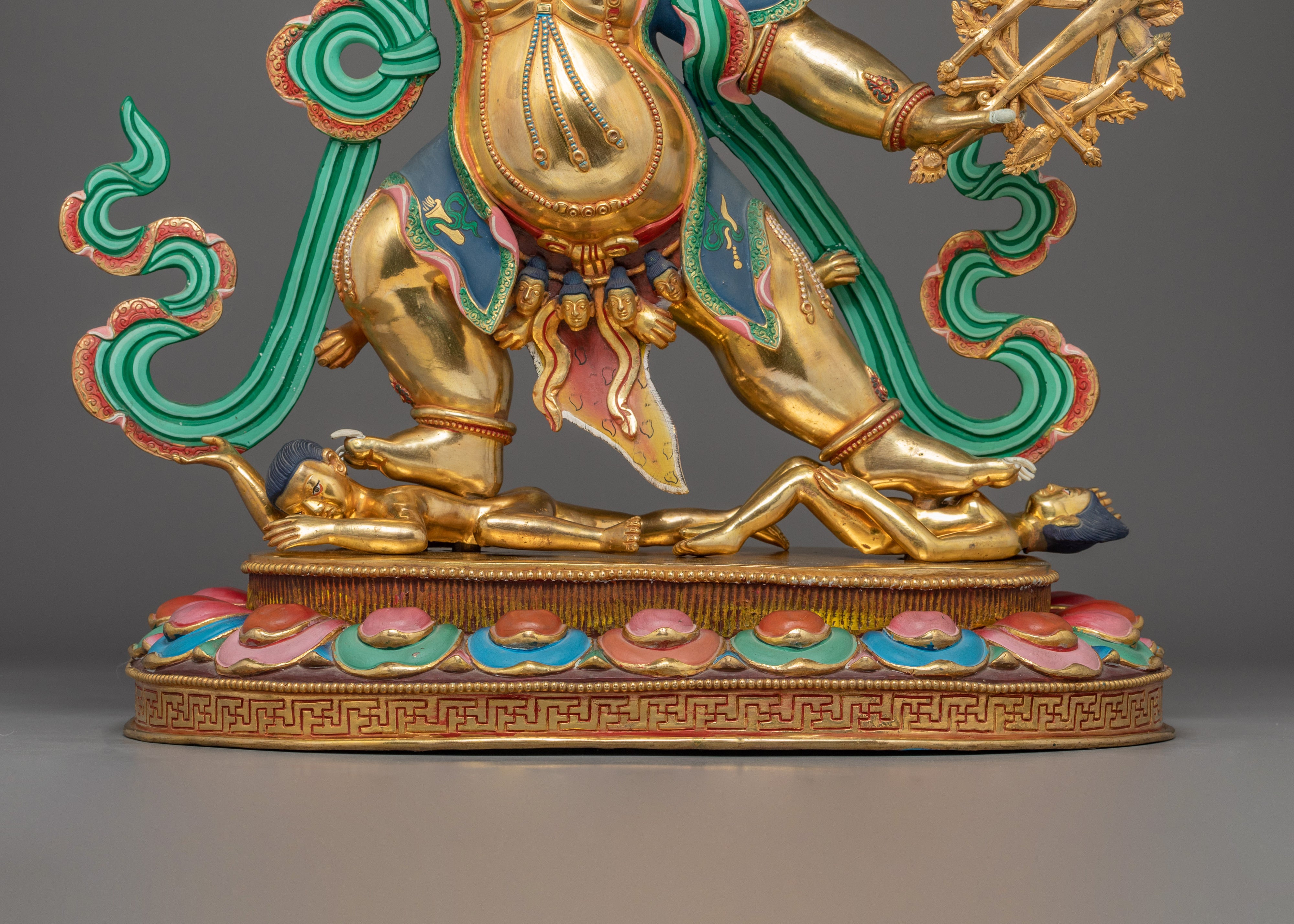 Takla Mebar Statue – 24K Gold Gilded Copper Craftsmanship for Protection