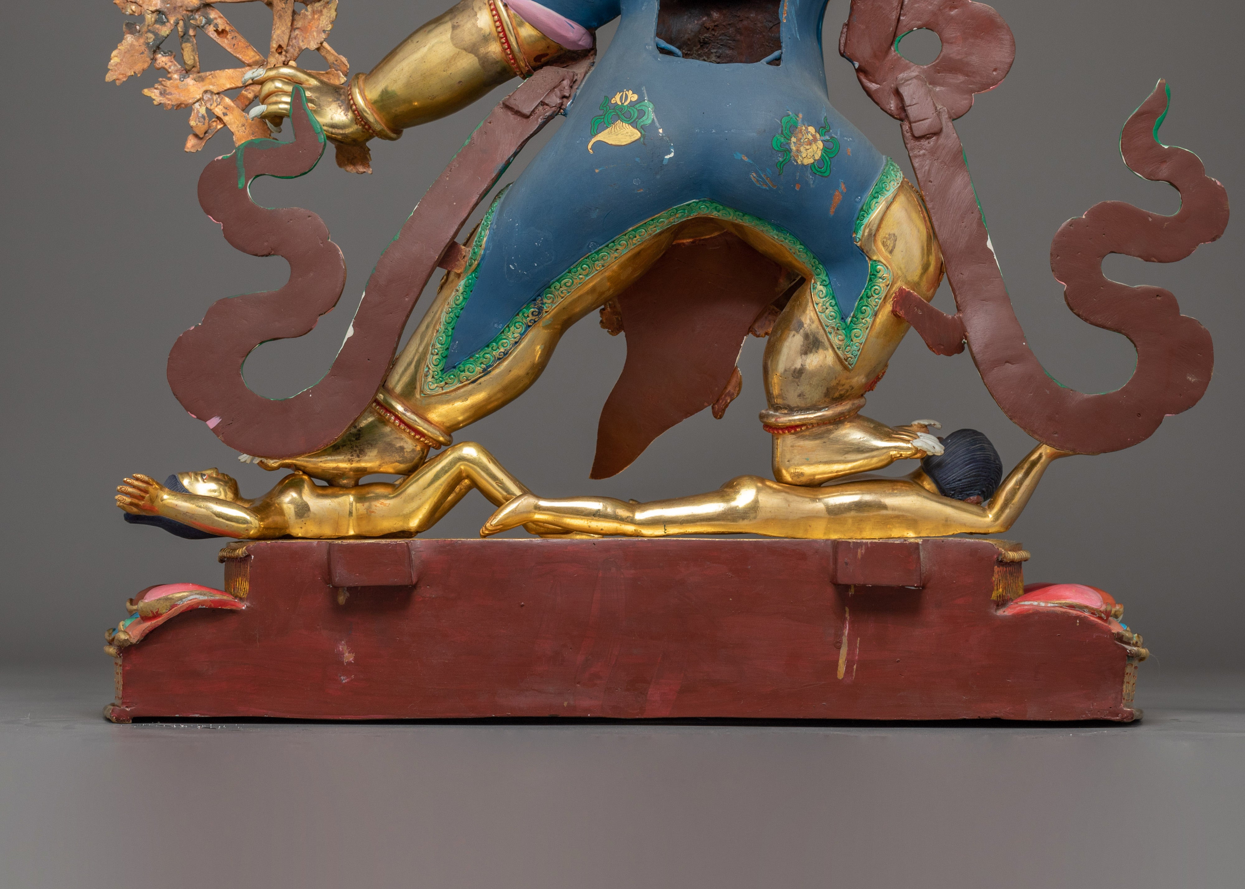 Takla Mebar Statue – 24K Gold Gilded Copper Craftsmanship for Protection