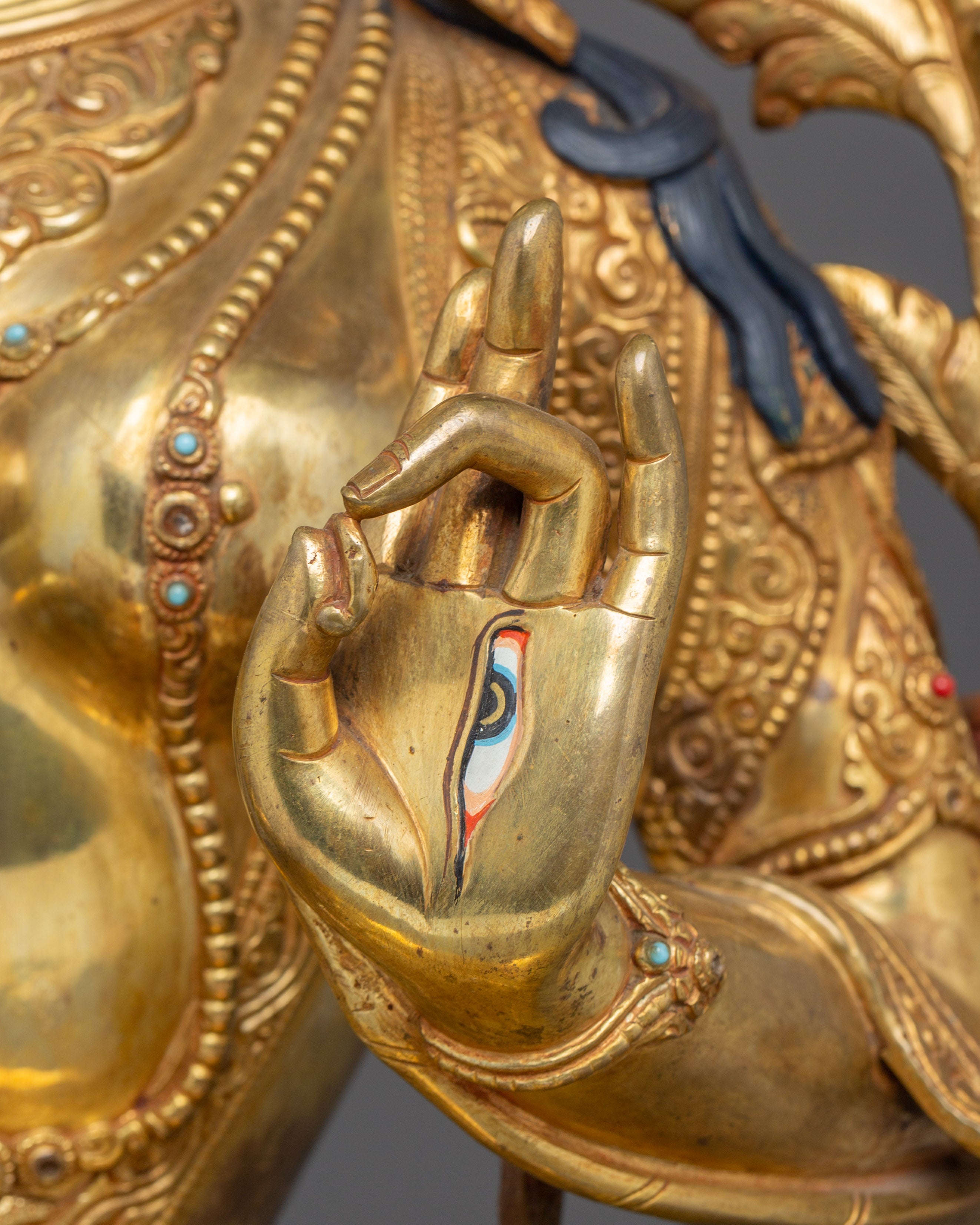 White Tara Figurine, Goddess of Longevity and Healing