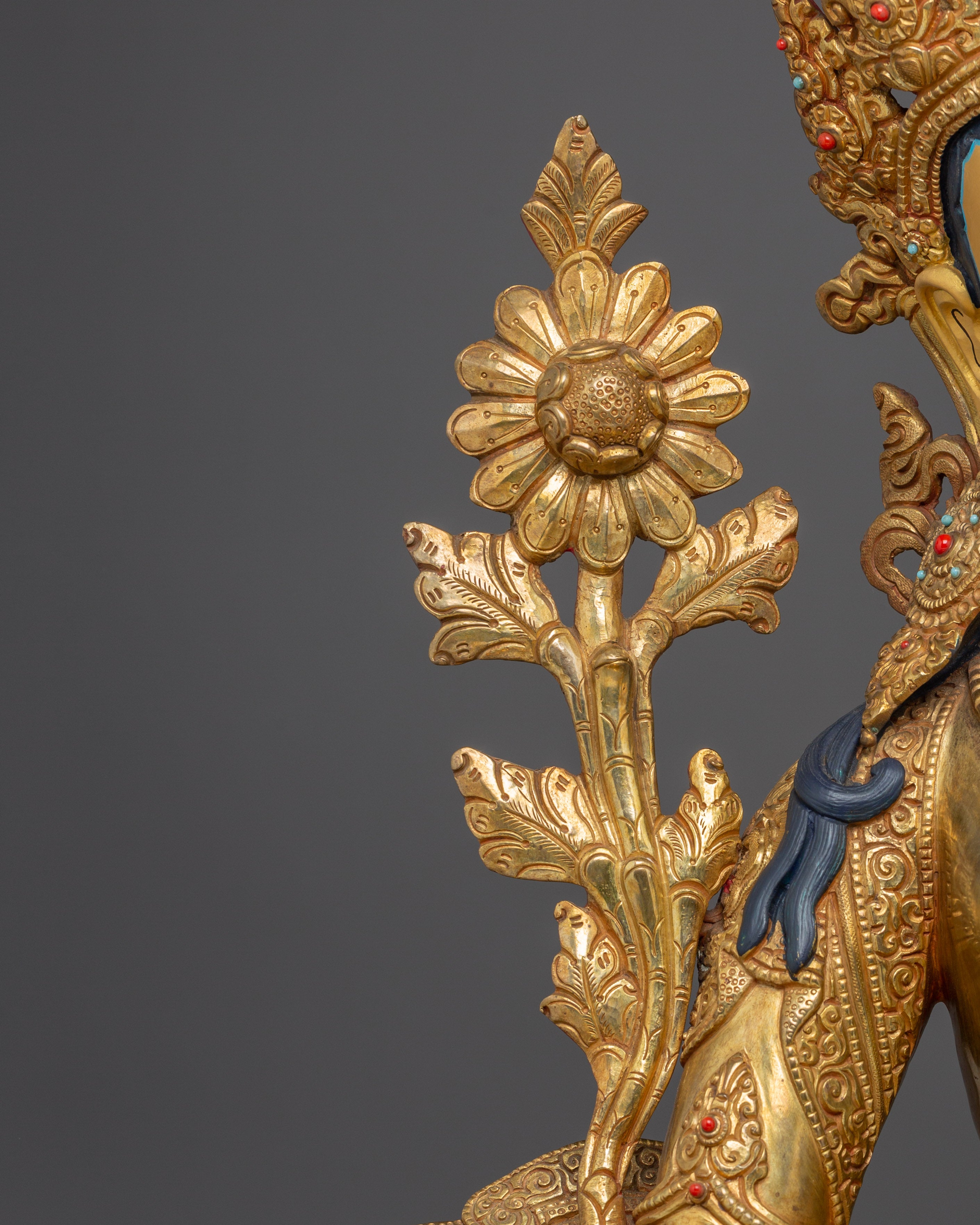 White Tara Figurine, Goddess of Longevity and Healing