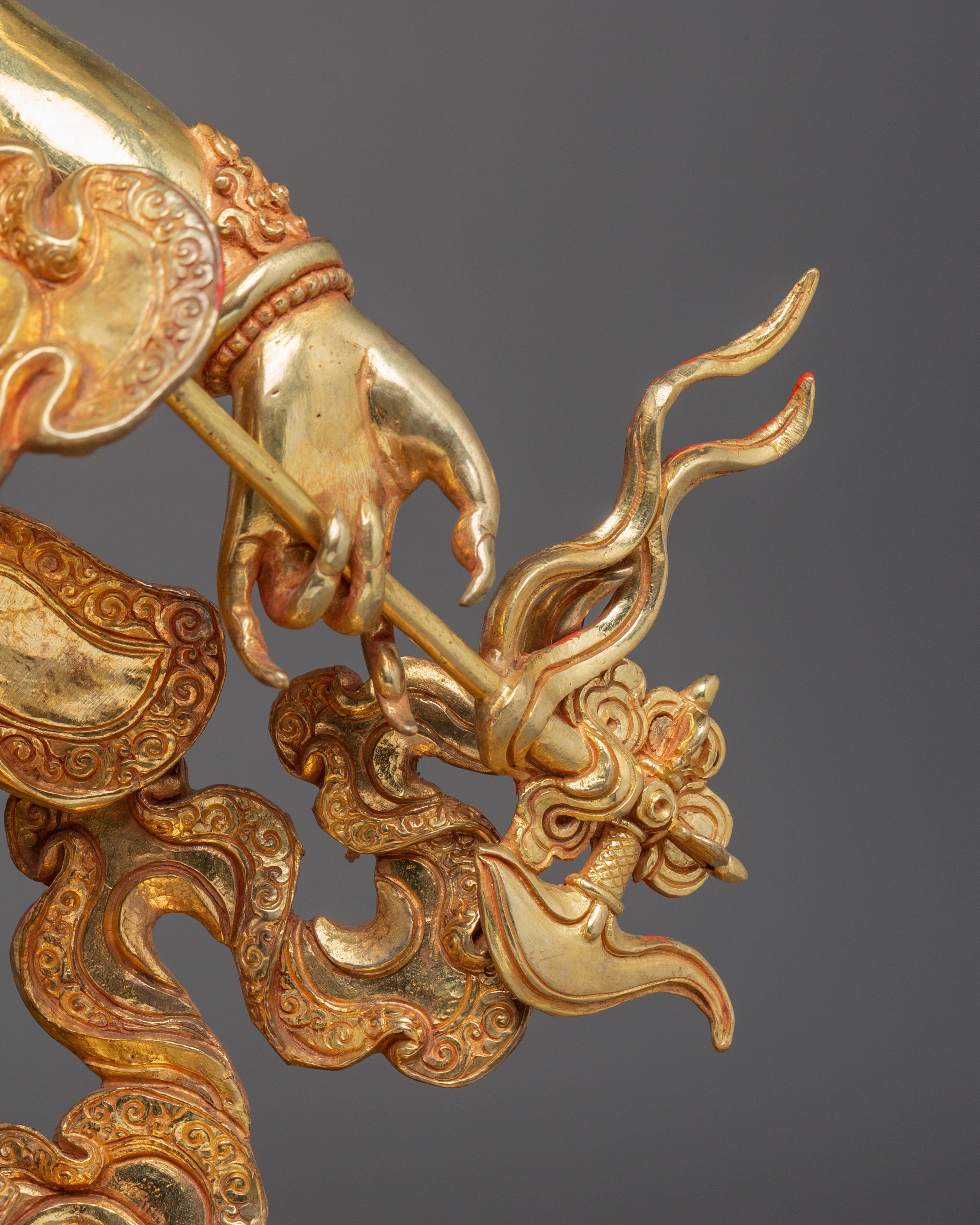 White Mahakala Statue: The Protector of Dharma