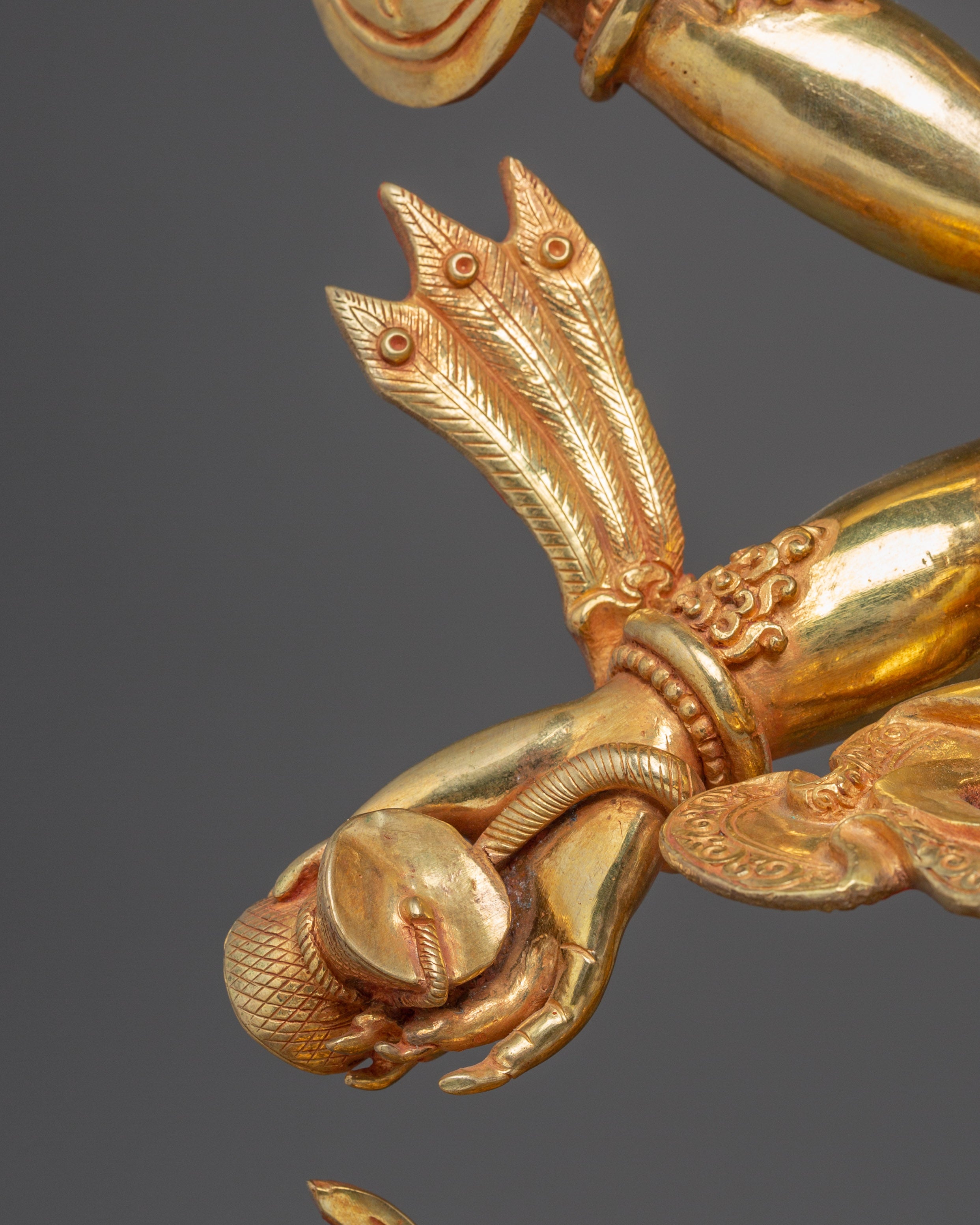 White Mahakala Statue: The Protector of Dharma