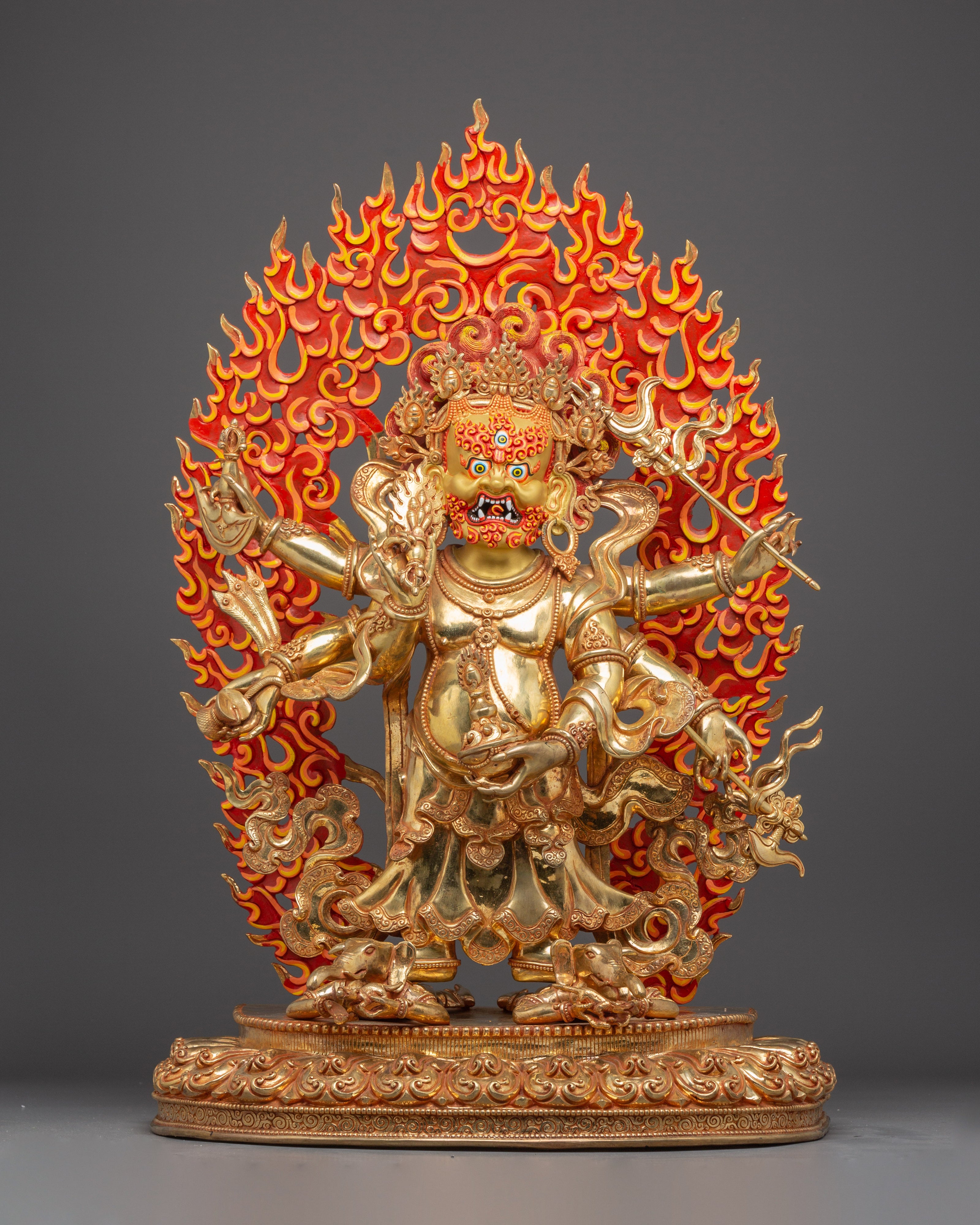 White Mahakala Statue: The Protector of Dharma