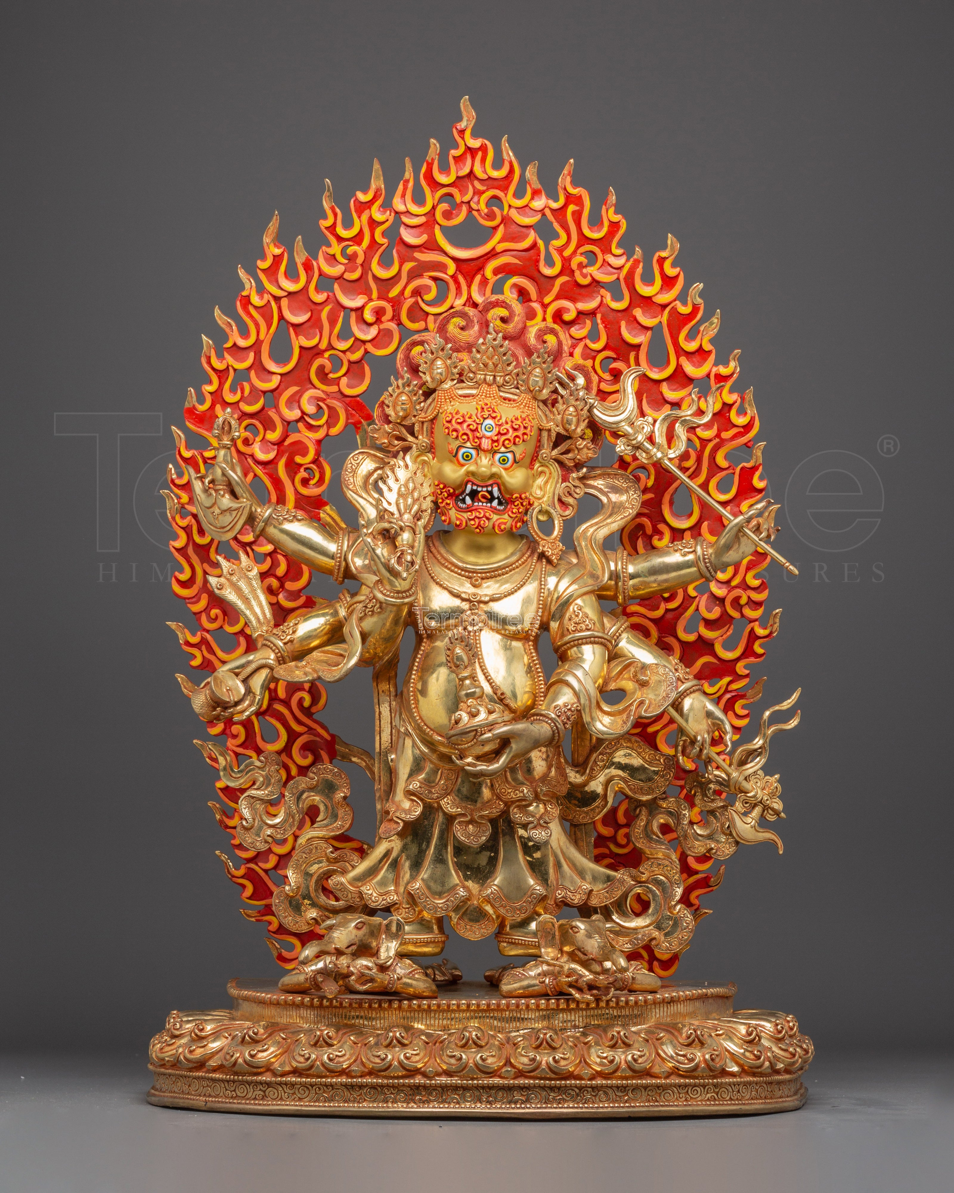 White Mahakala Statue: The Protector of Dharma