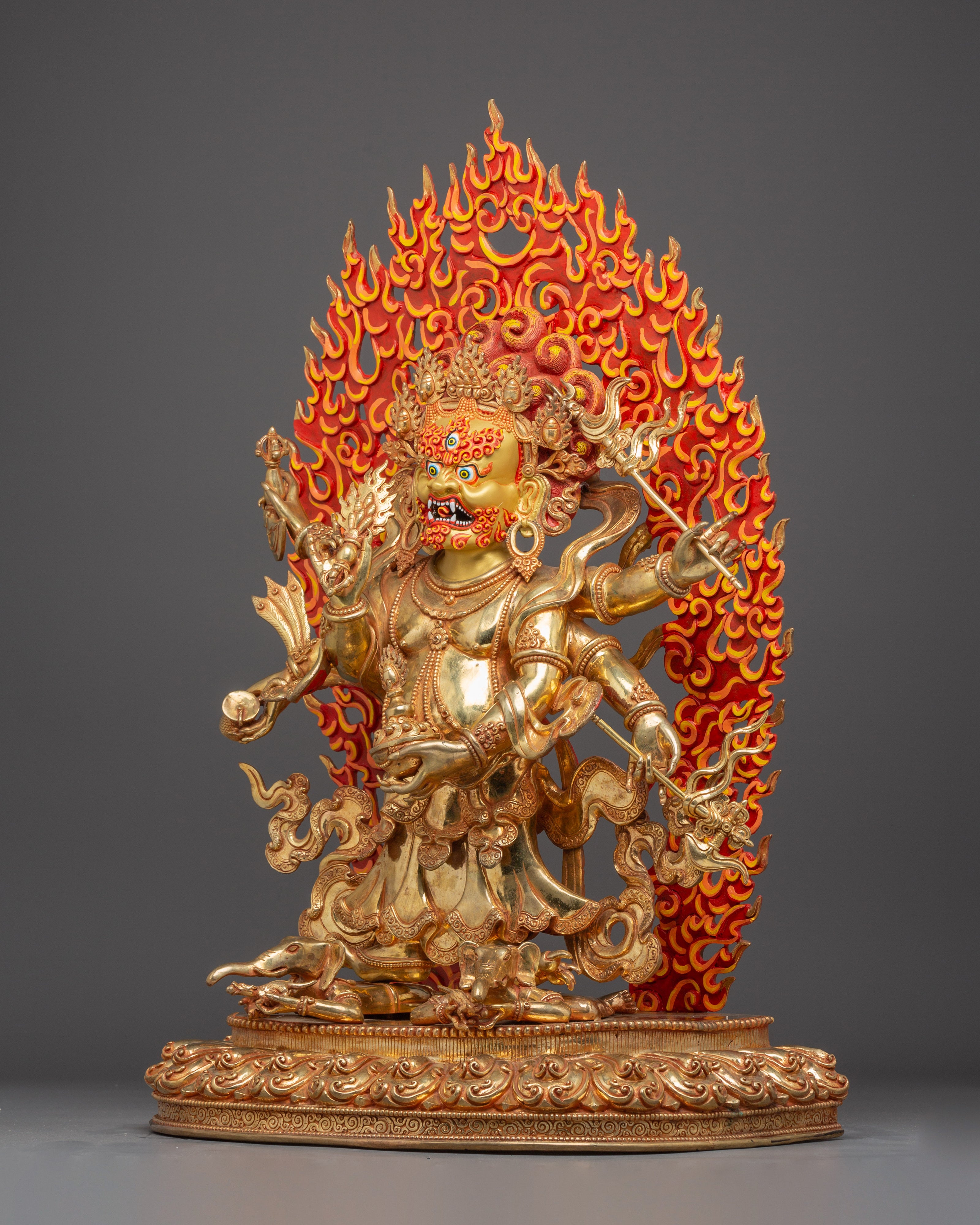 White Mahakala Statue: The Protector of Dharma