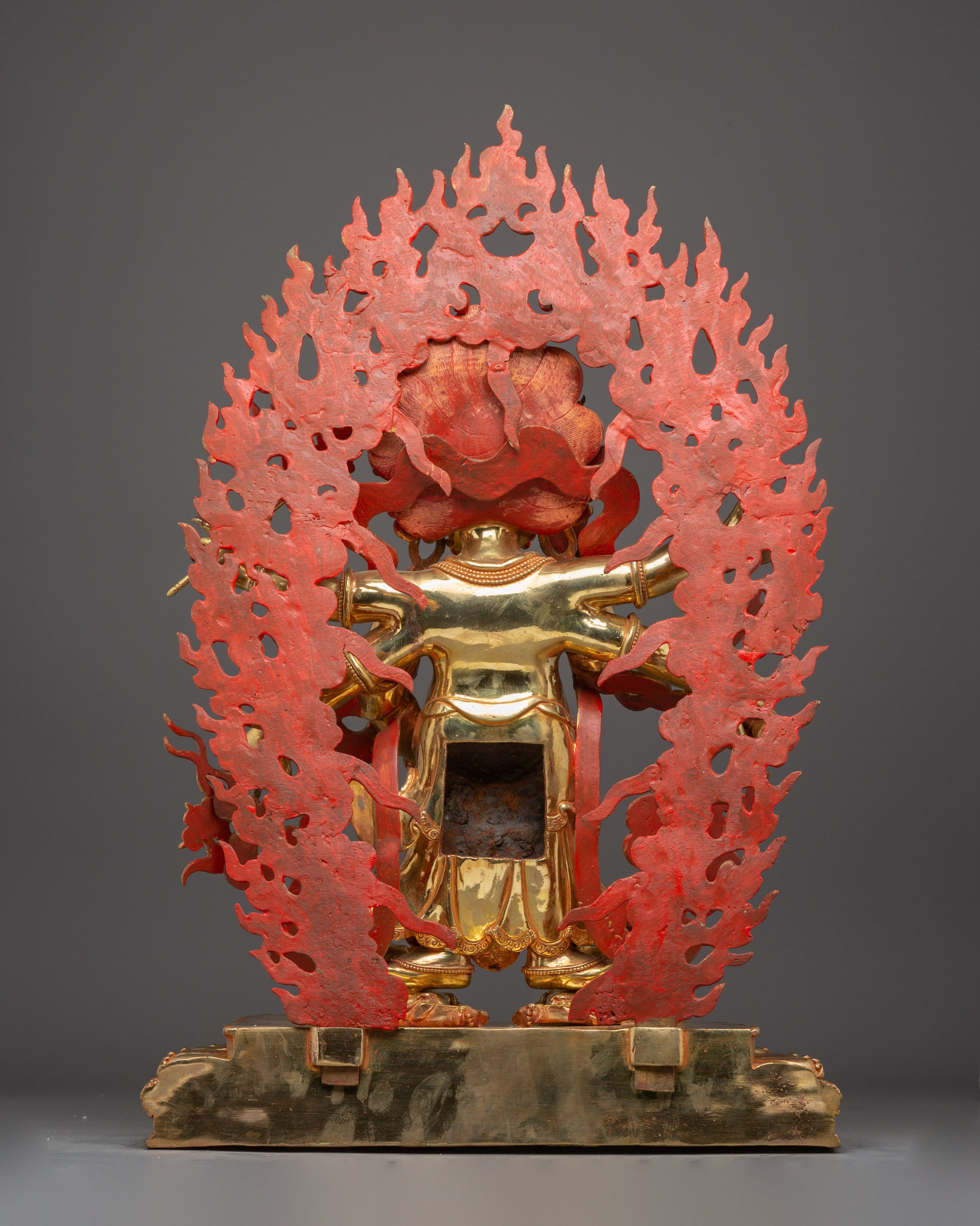 White Mahakala Statue: The Protector of Dharma