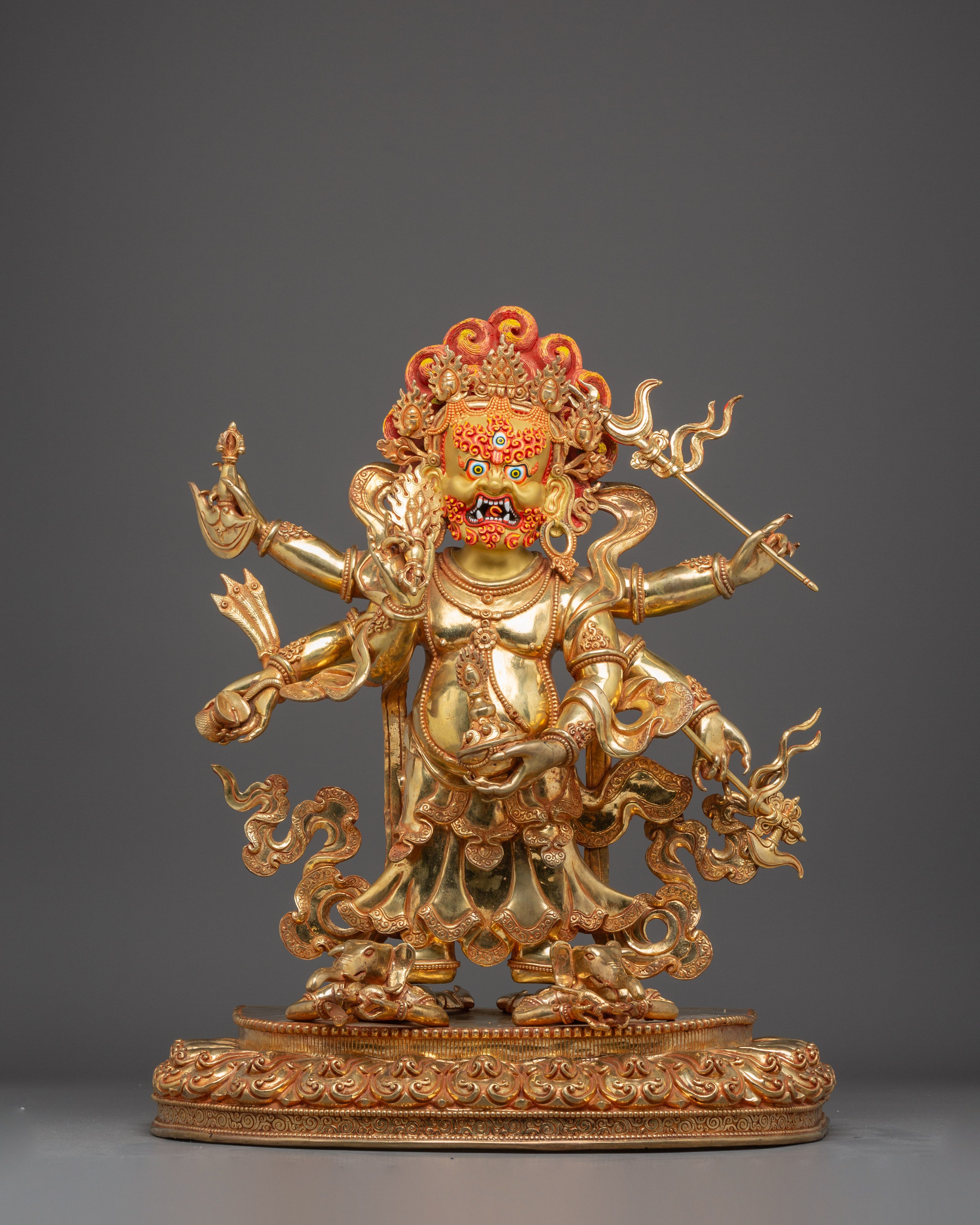 White Mahakala Statue: The Protector of Dharma
