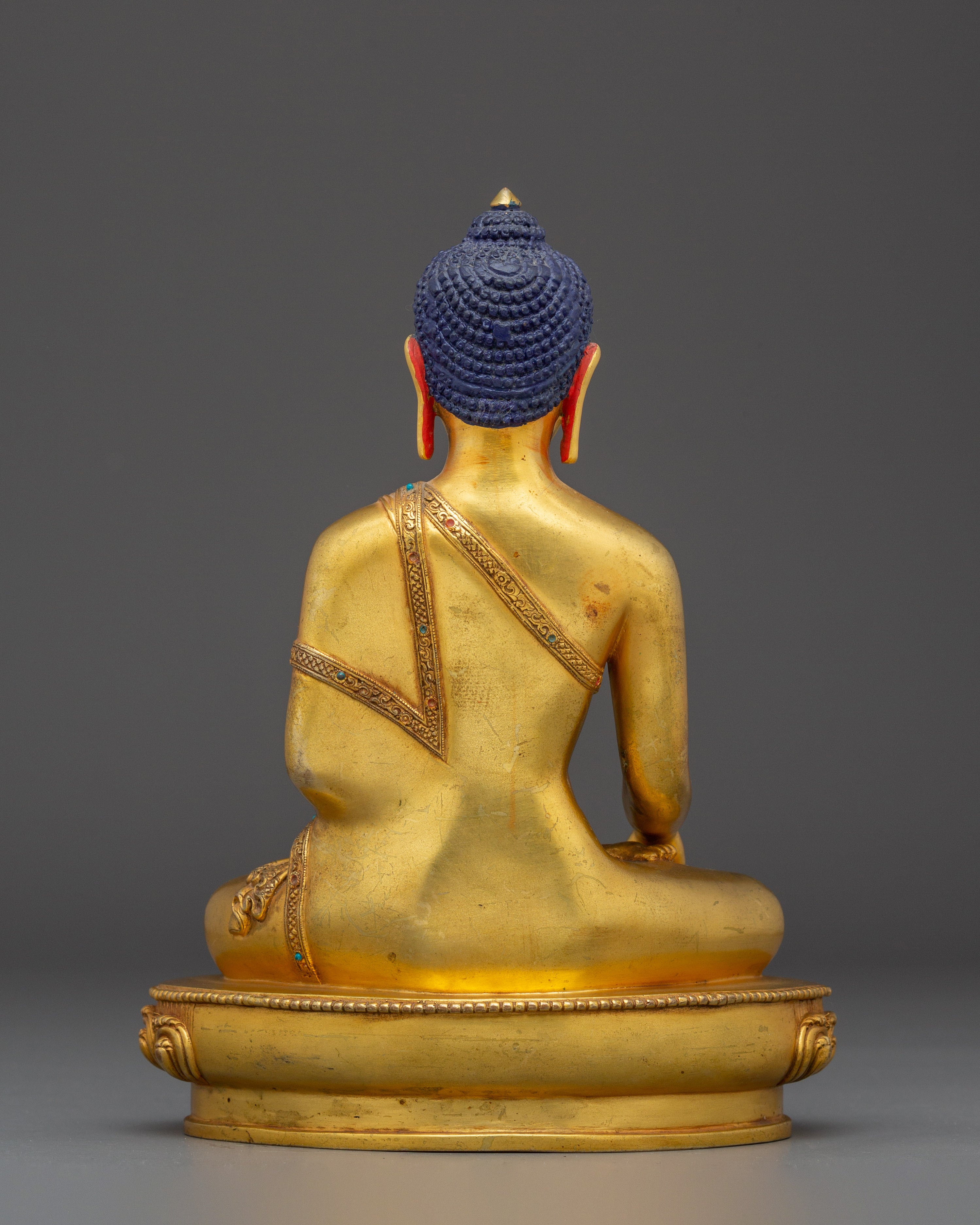 9.8 Inch Golden Shakyamuni Buddha Statue