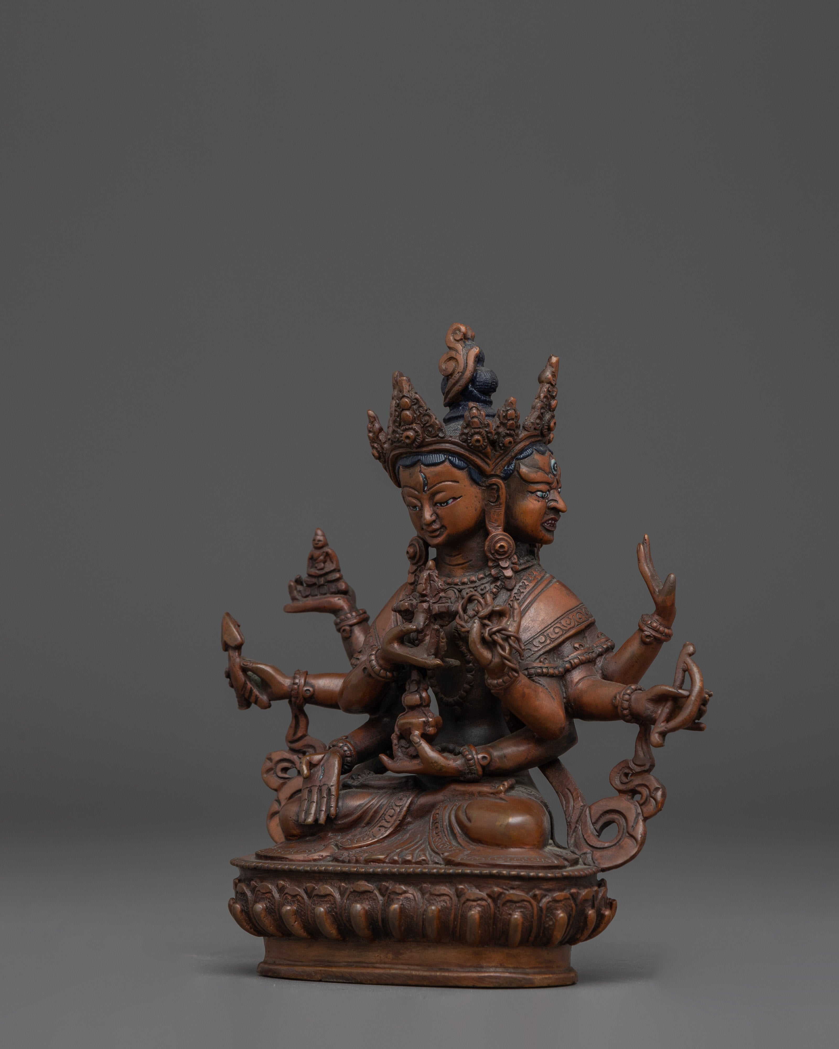 Namgyalma Dakini Figurine With Oxidized Copper