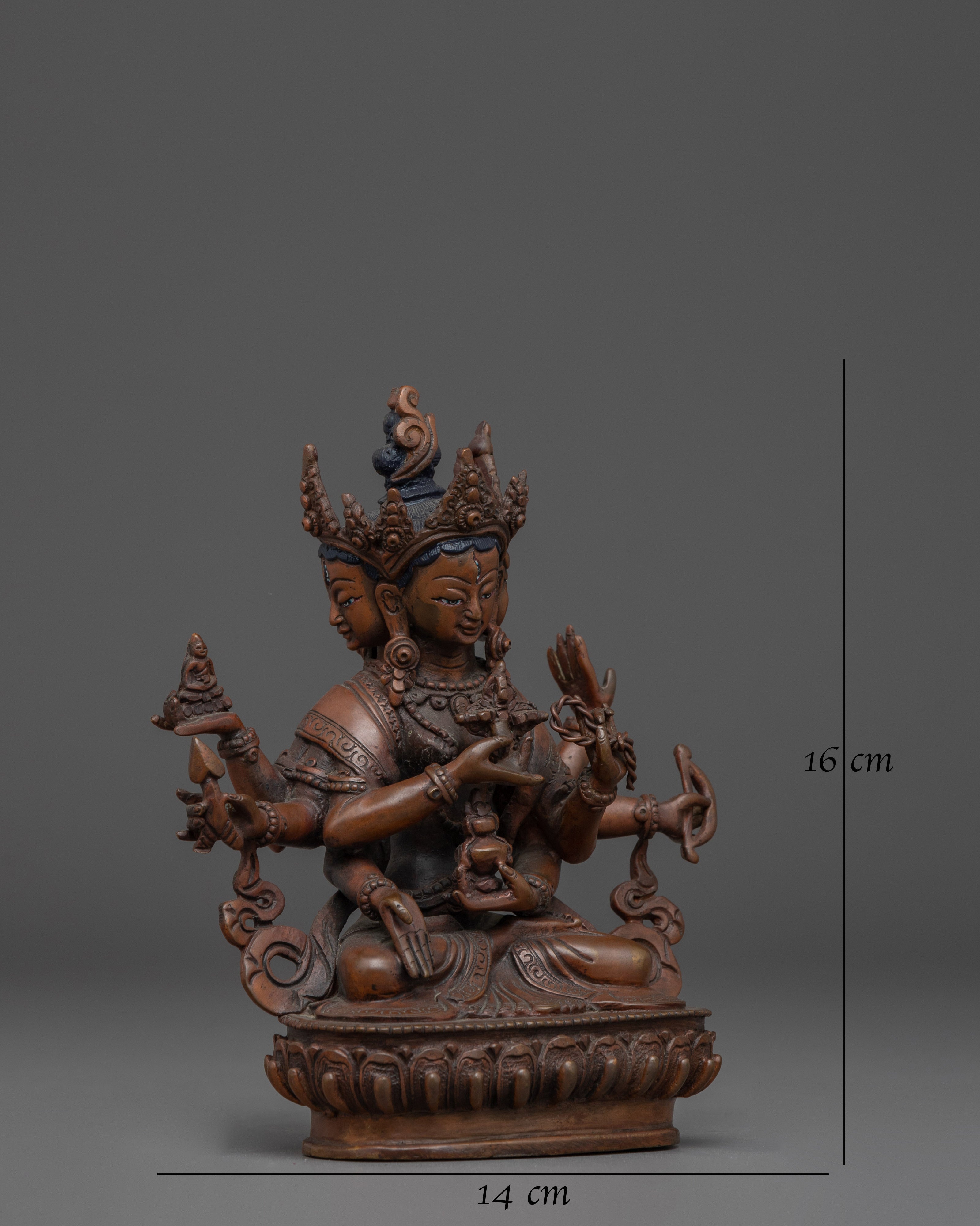 Namgyalma Dakini Figurine With Oxidized Copper