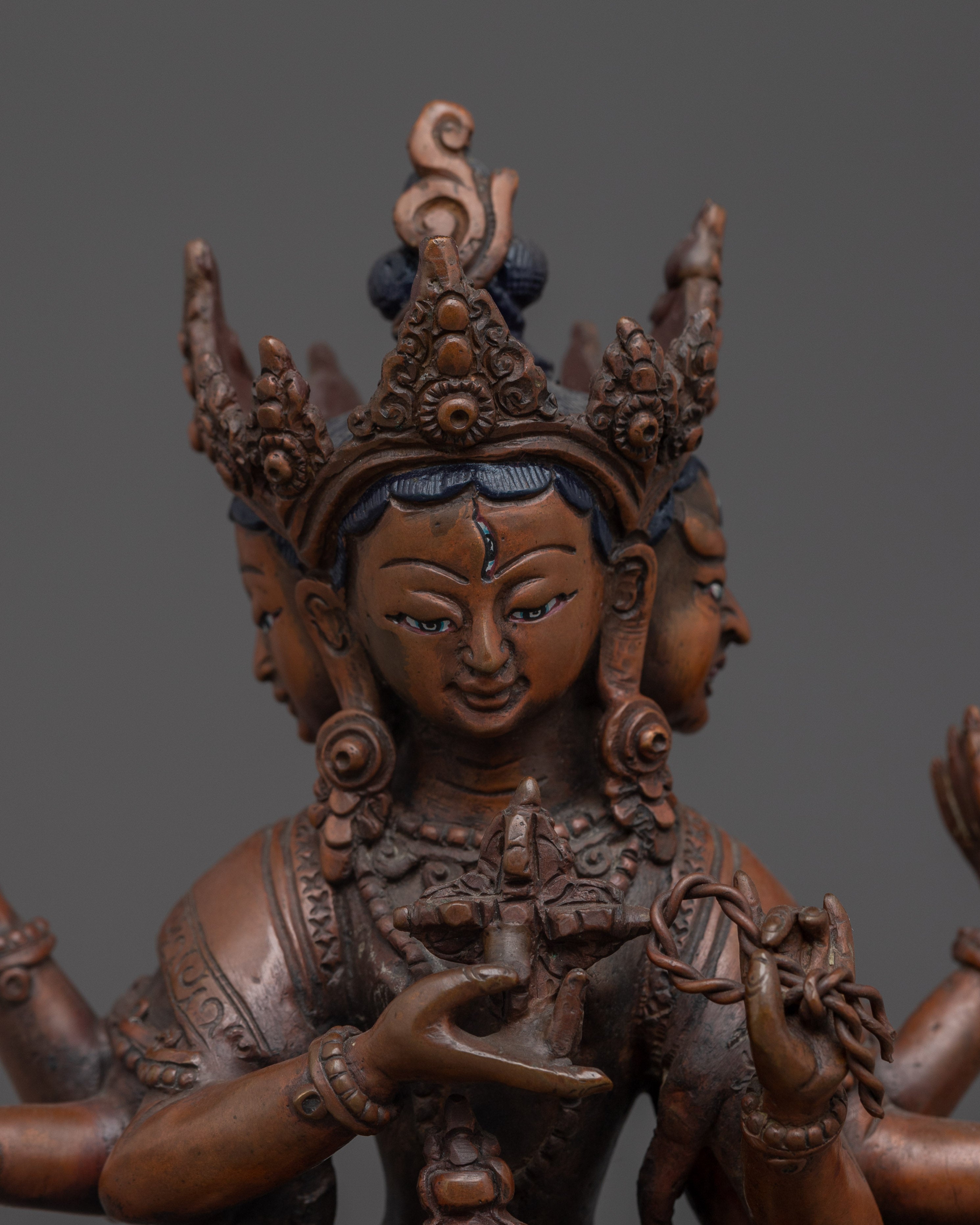 Namgyalma Dakini Figurine With Oxidized Copper