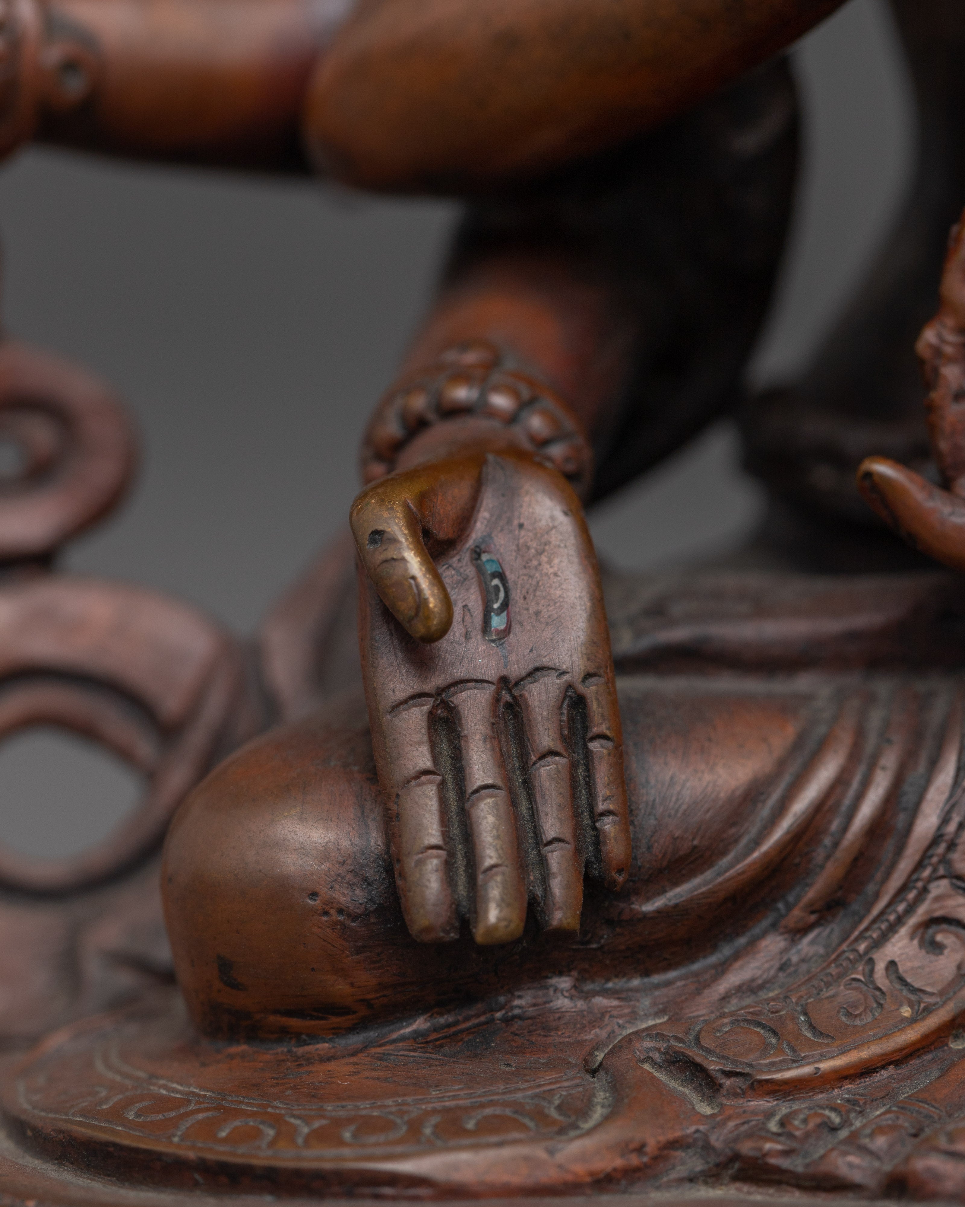 Namgyalma Dakini Figurine With Oxidized Copper