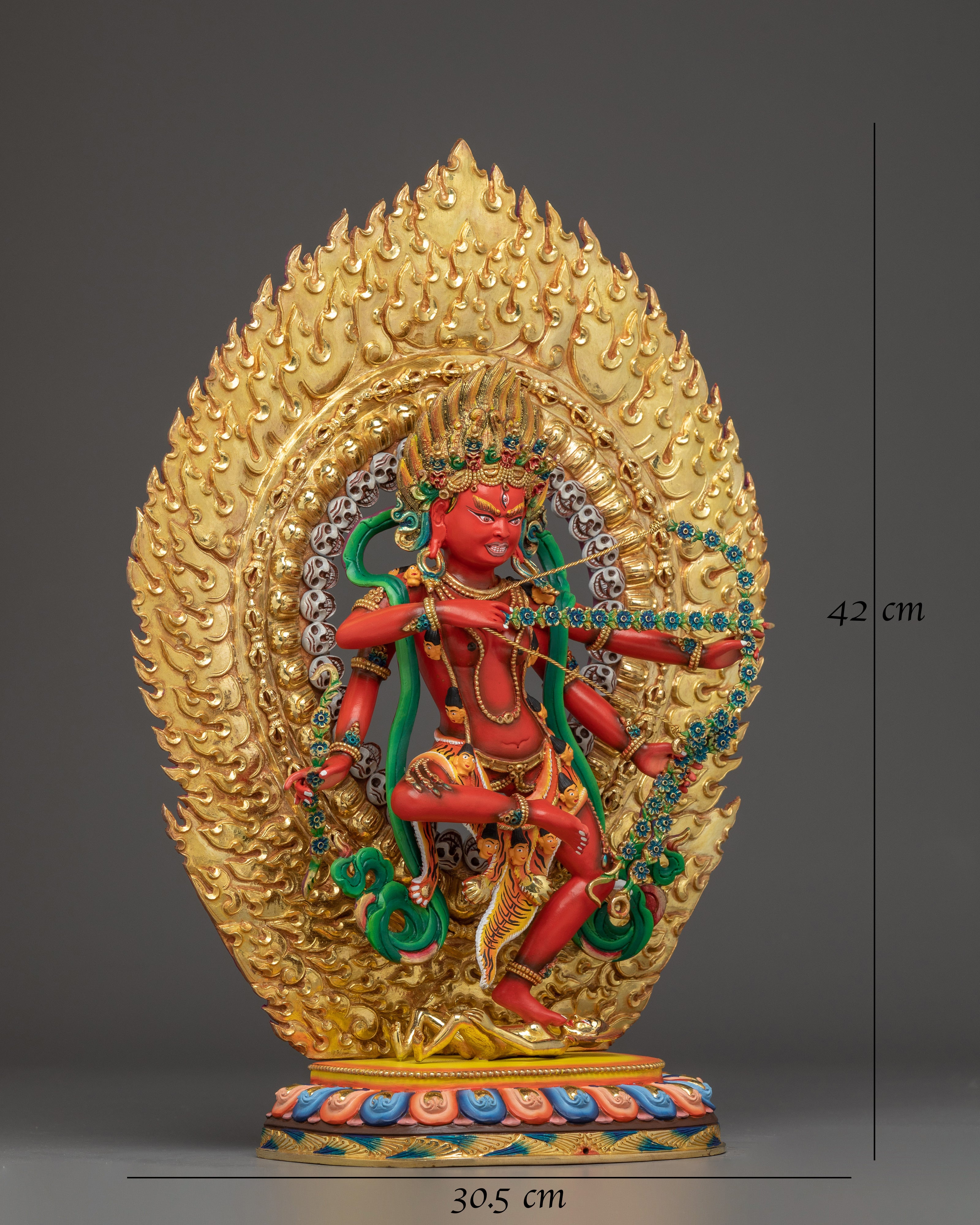 Radiant Statue of Kurukulla for Rituals and Altars