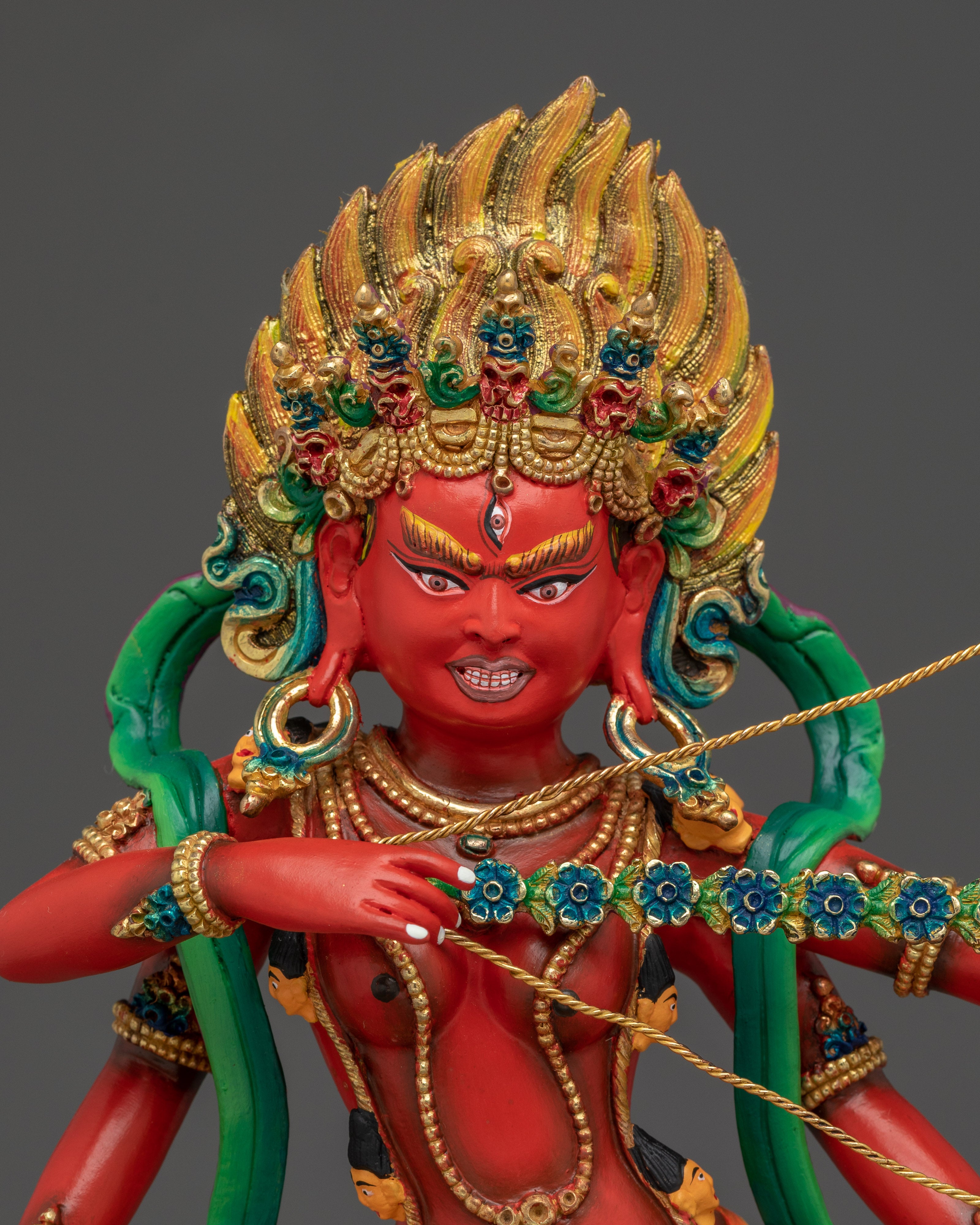 Radiant Statue of Kurukulla for Rituals and Altars