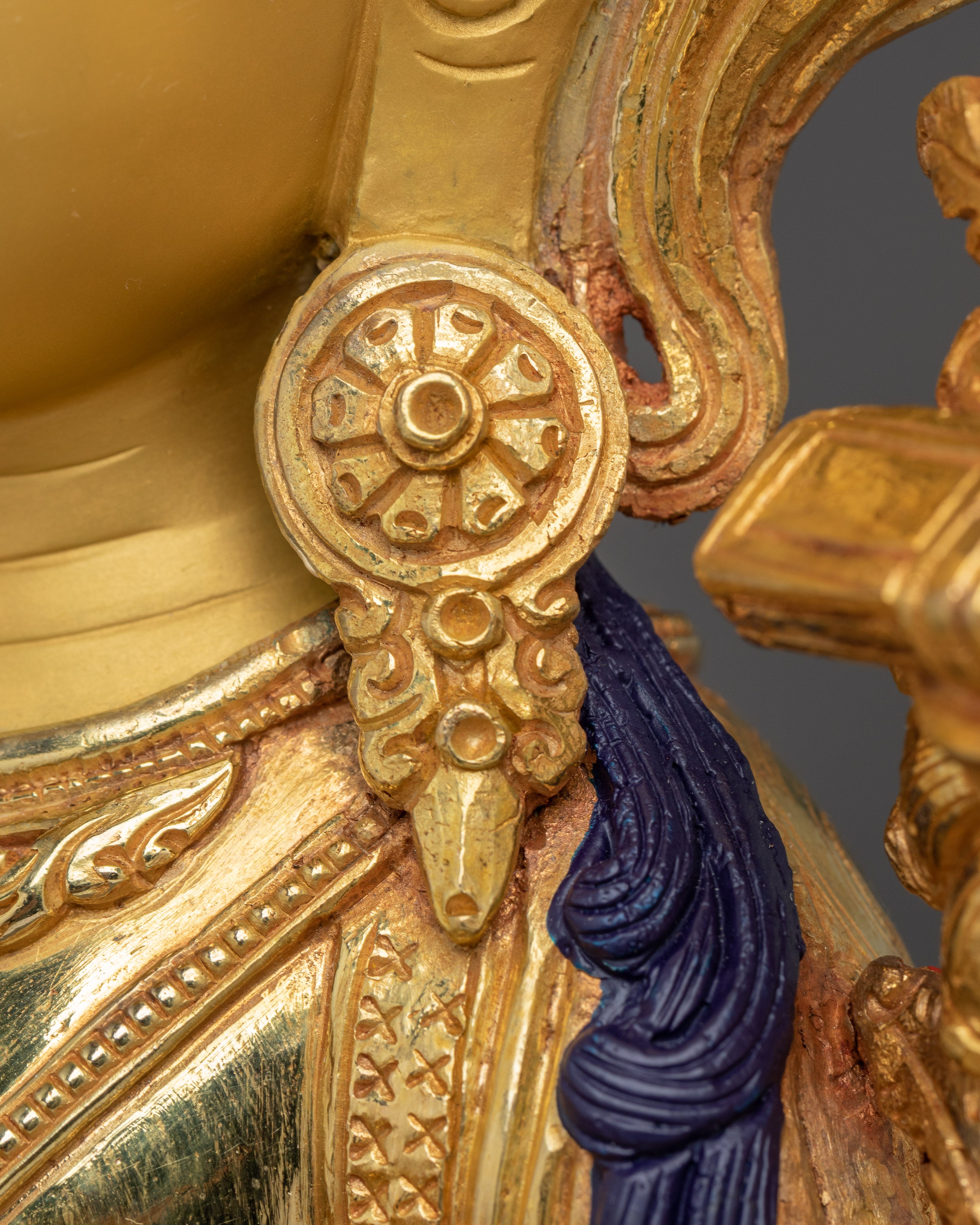 Golden Manjushri Statue: Sword of Wisdom