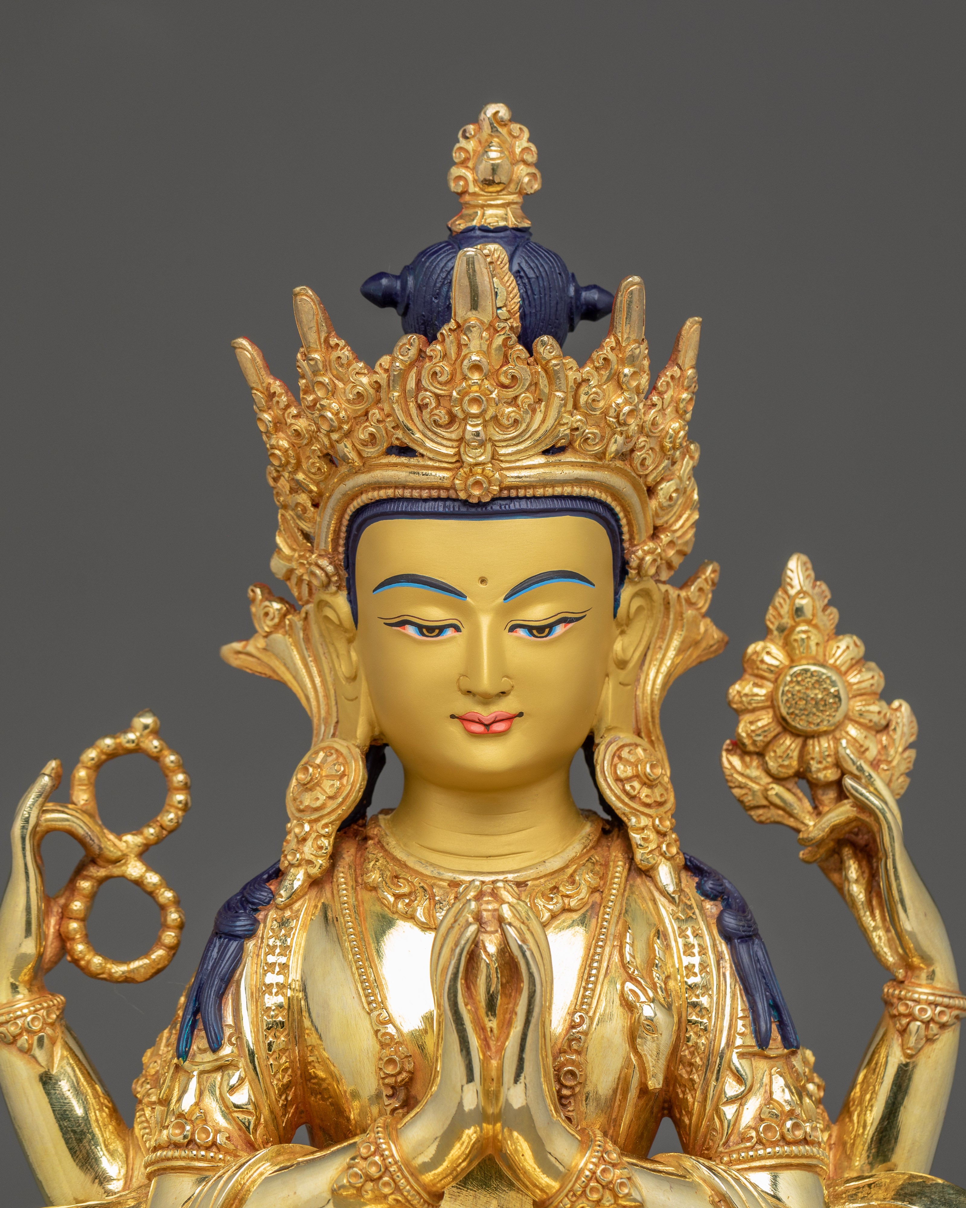 Handmade Chenrezig Statue: The Compassionate Bodhisattva