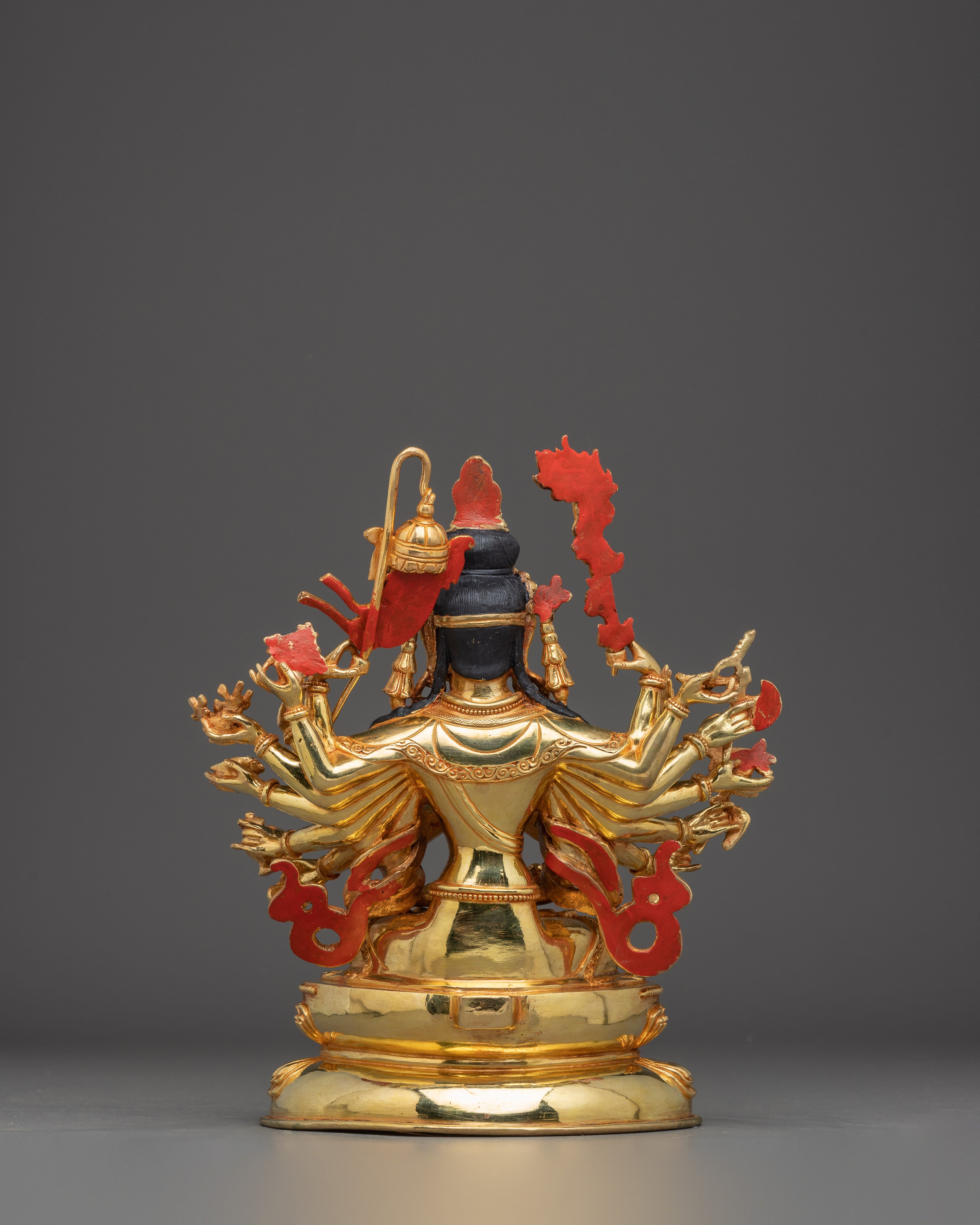 Bodhisattva Cundi Artwork | 24K Gold Gilded Spiritual Statue