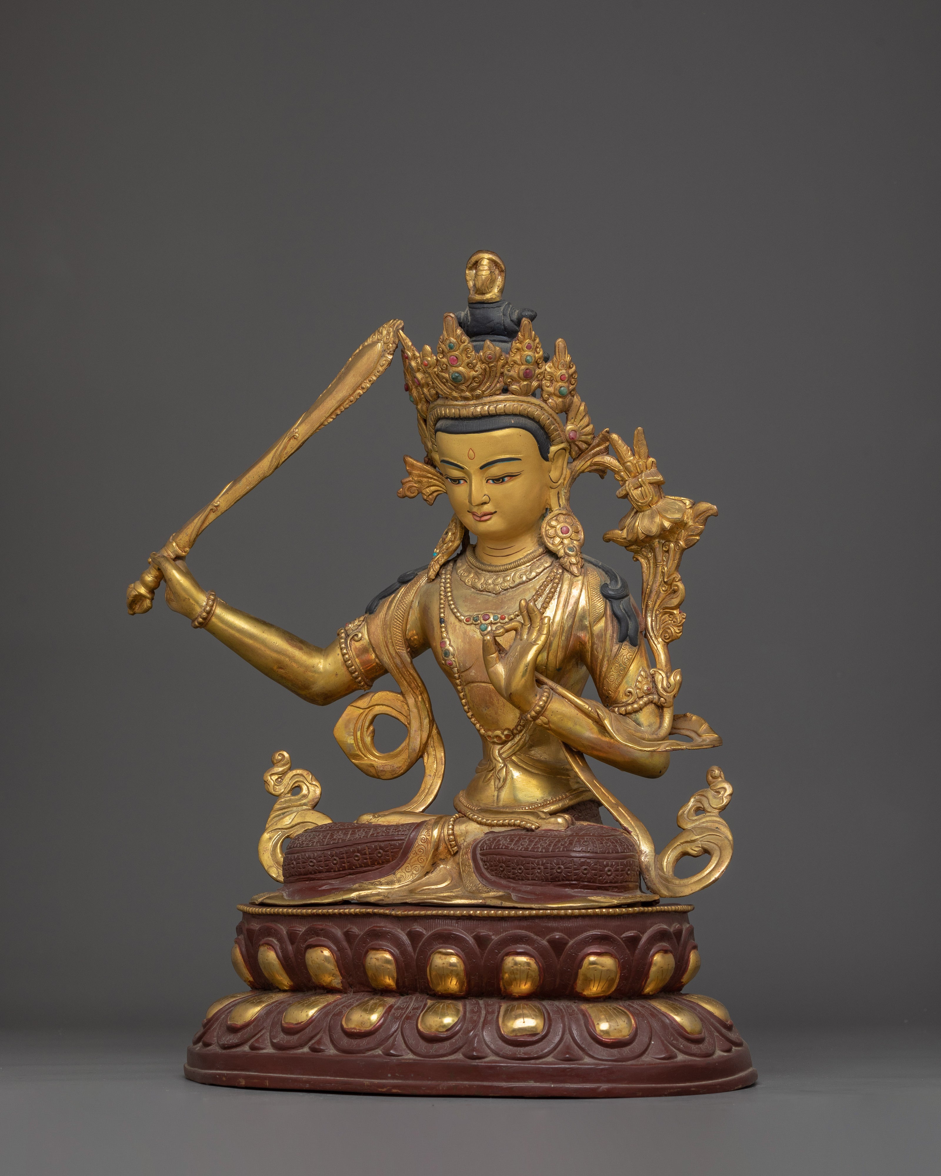 Manjushri Art: The Divine Bodhisattva of Wisdom