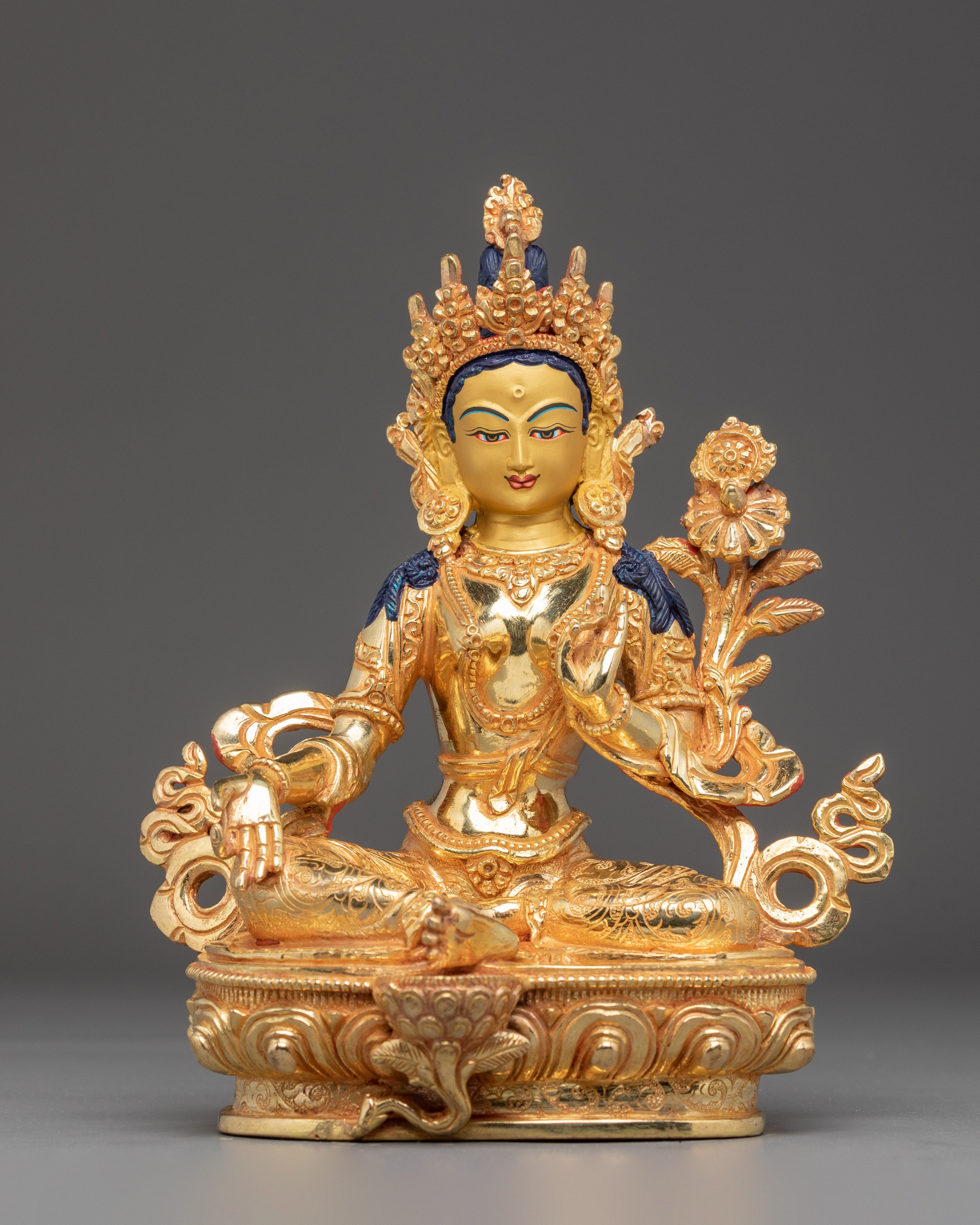 Handmade Golden 21 Tara Set | Symbol of Healing and Protection