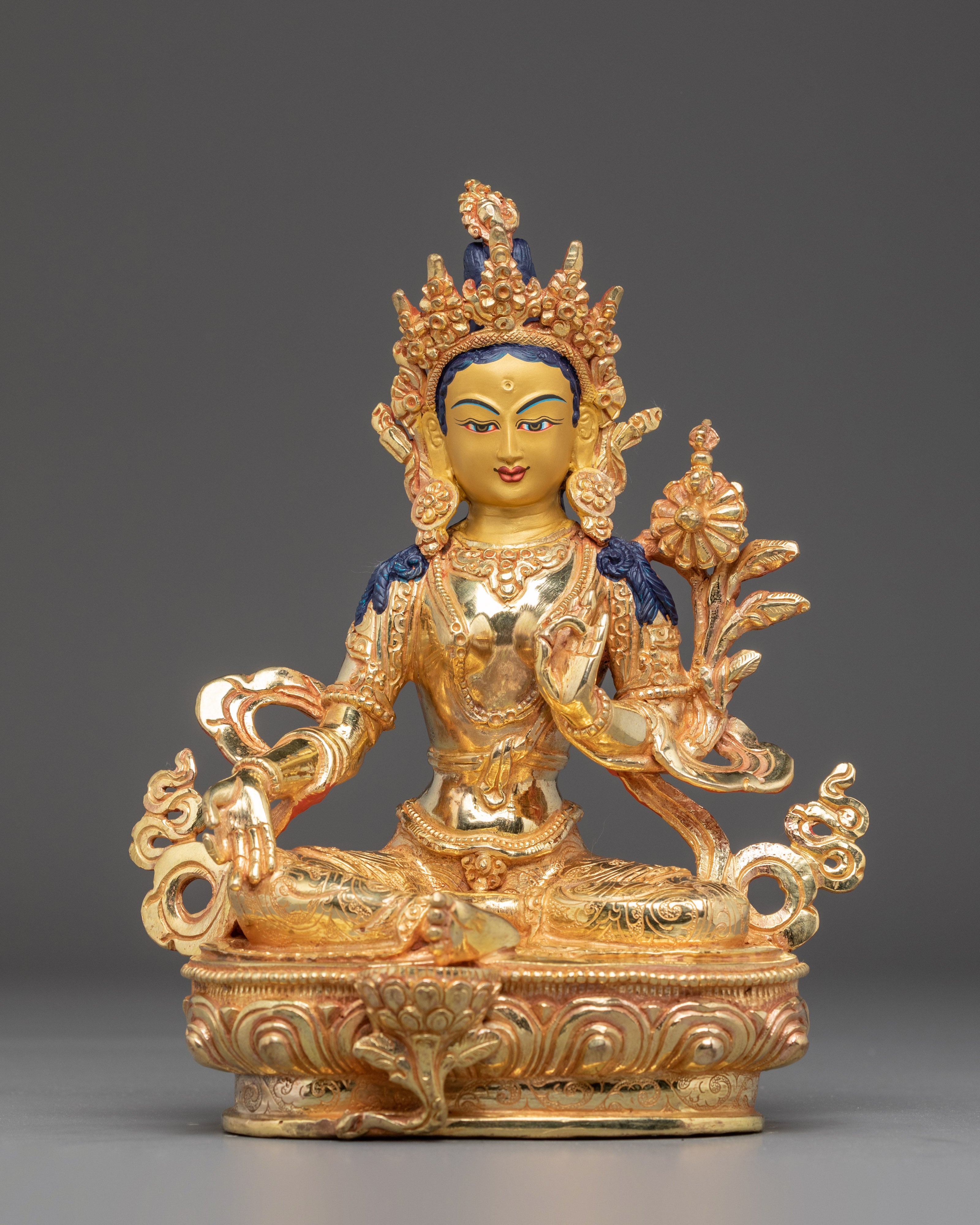 Handmade Golden 21 Tara Set | Symbol of Healing and Protection