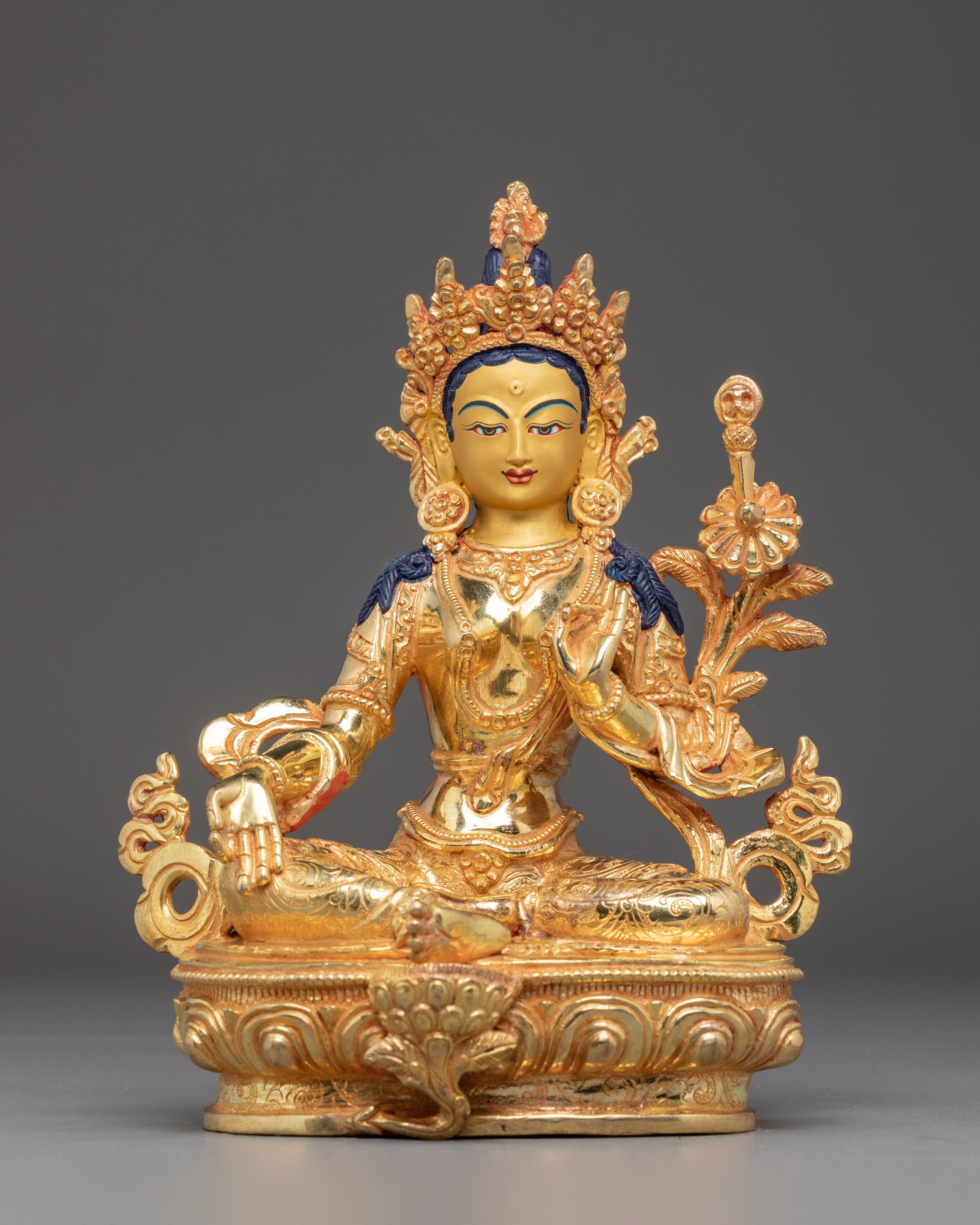 Handmade Golden 21 Tara Set | Symbol of Healing and Protection