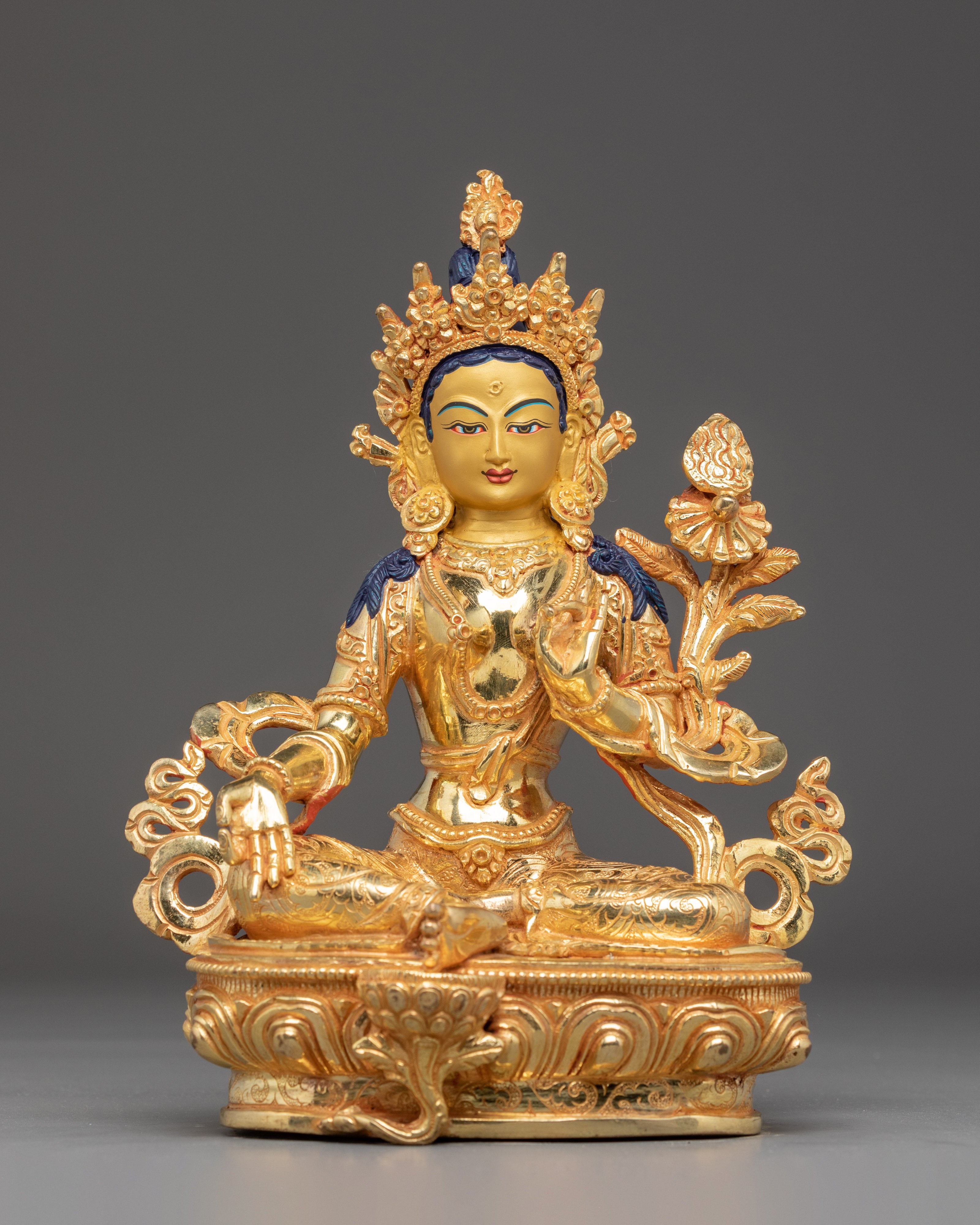 Handmade Golden 21 Tara Set | Symbol of Healing and Protection