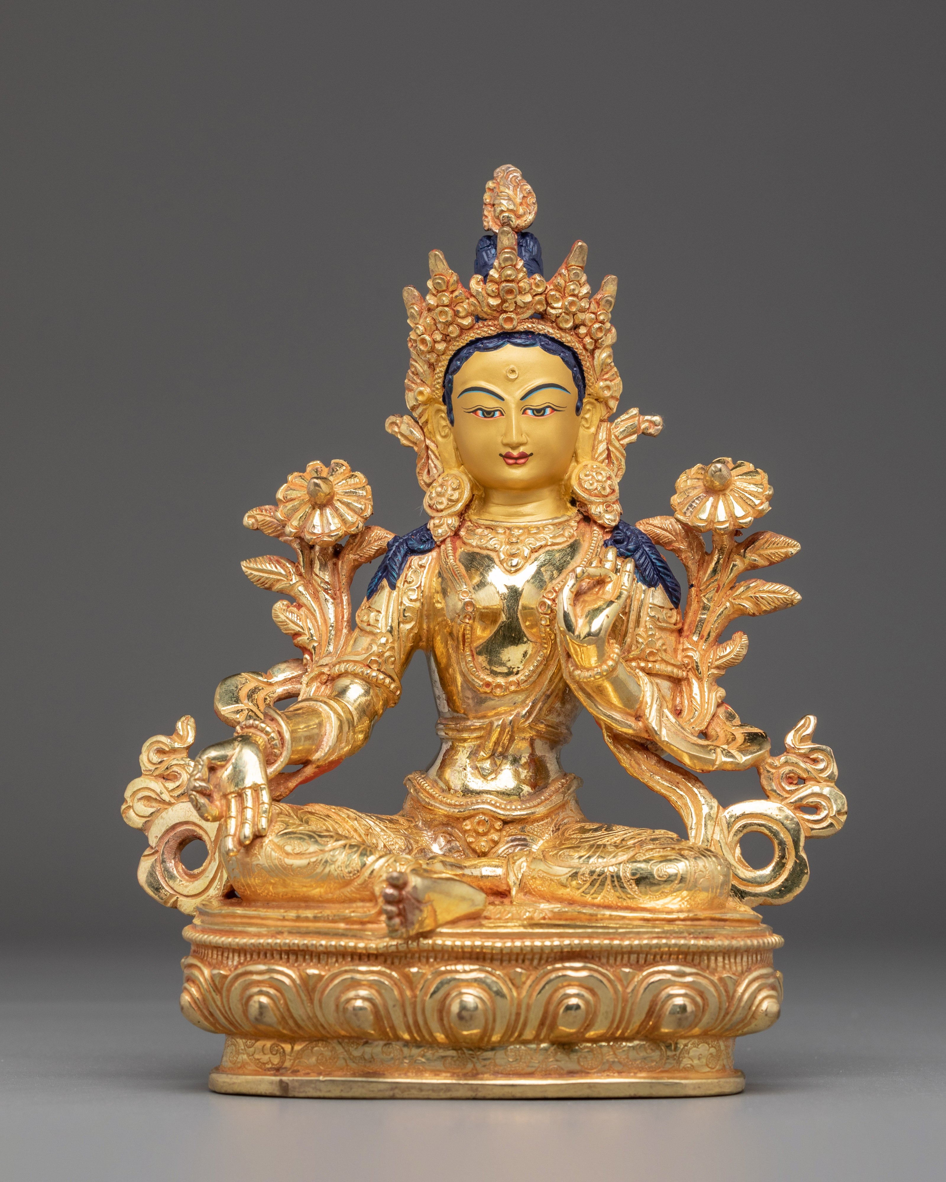 Handmade Golden 21 Tara Set | Symbol of Healing and Protection