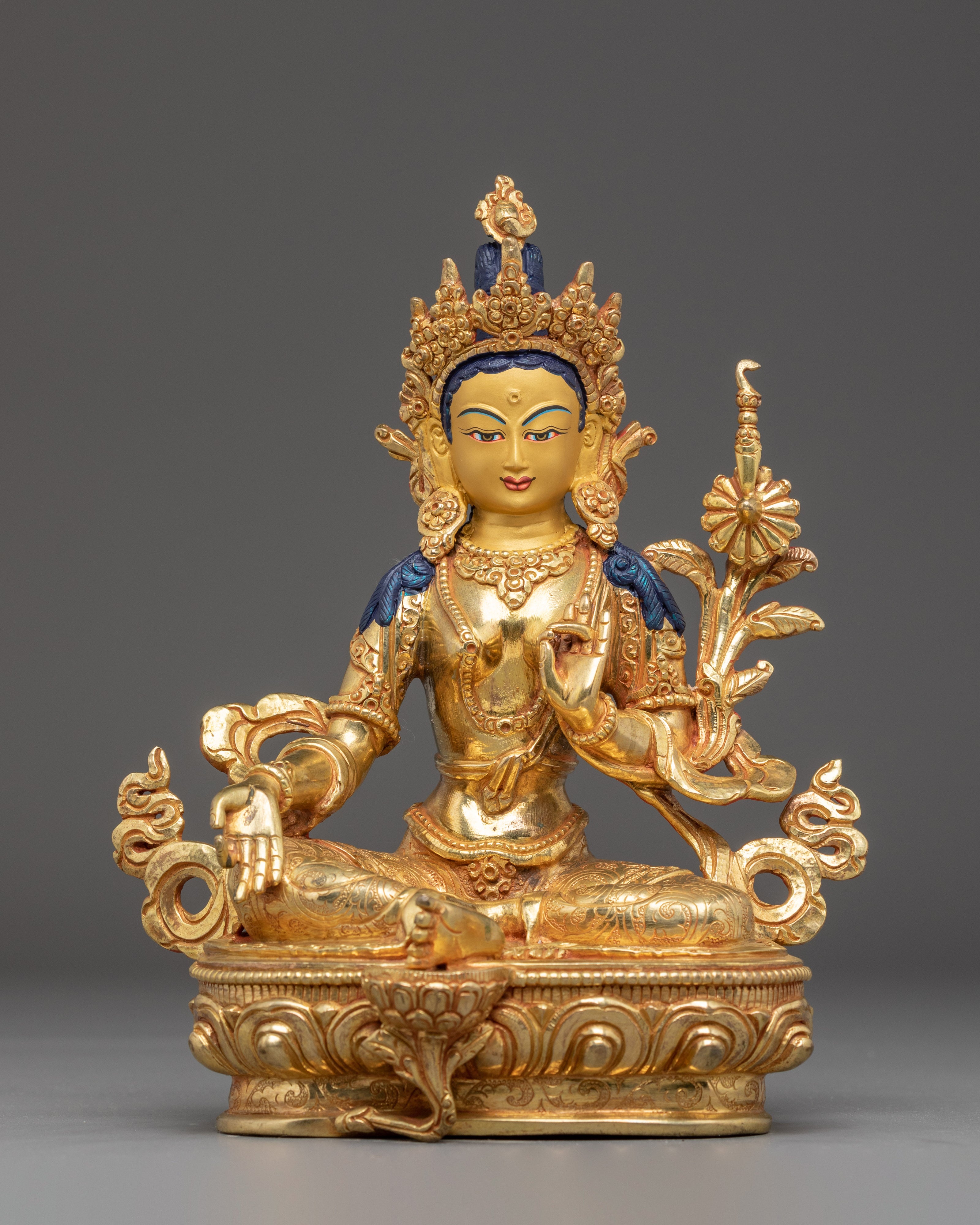 Handmade Golden 21 Tara Set | Symbol of Healing and Protection