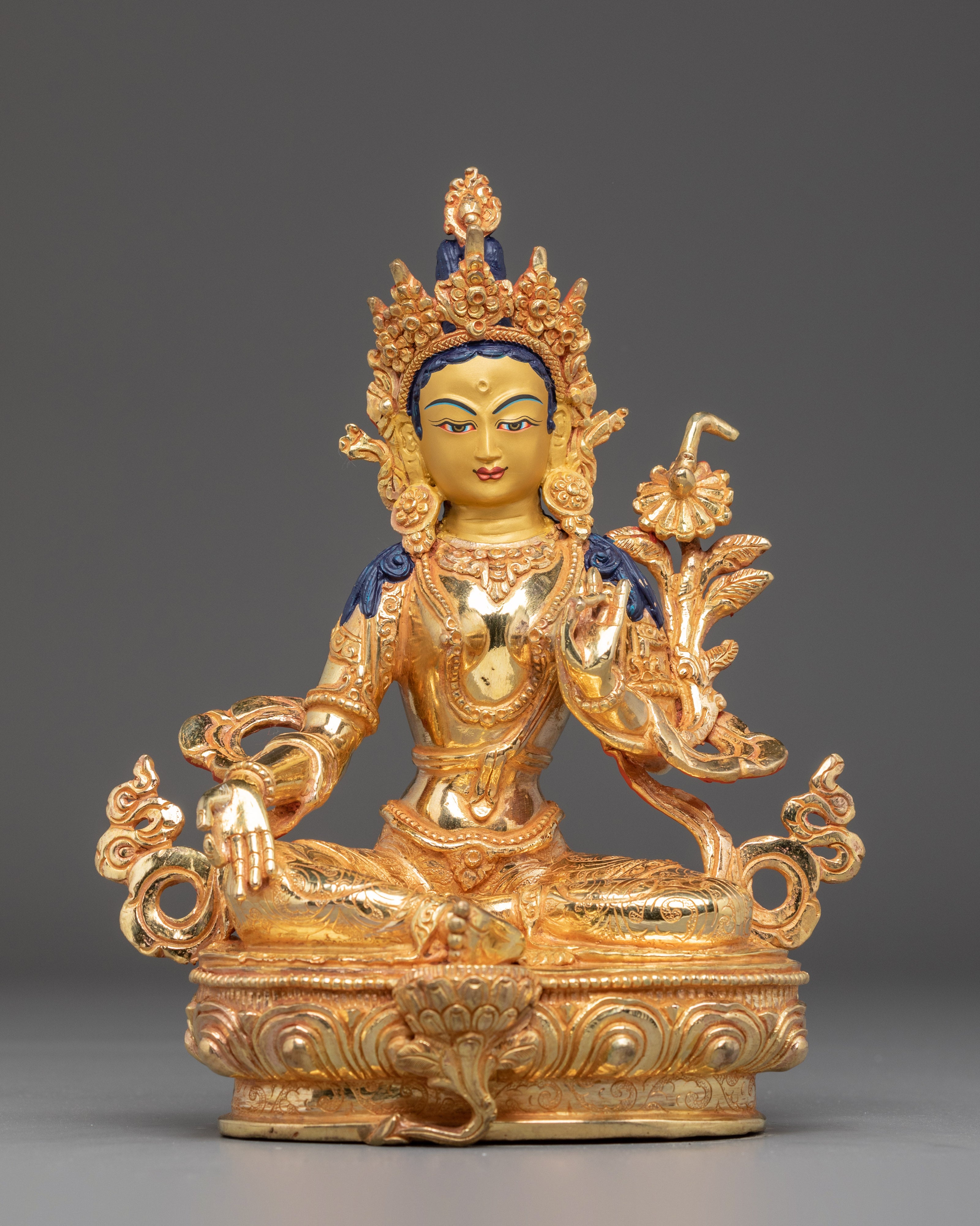 Handmade Golden 21 Tara Set | Symbol of Healing and Protection