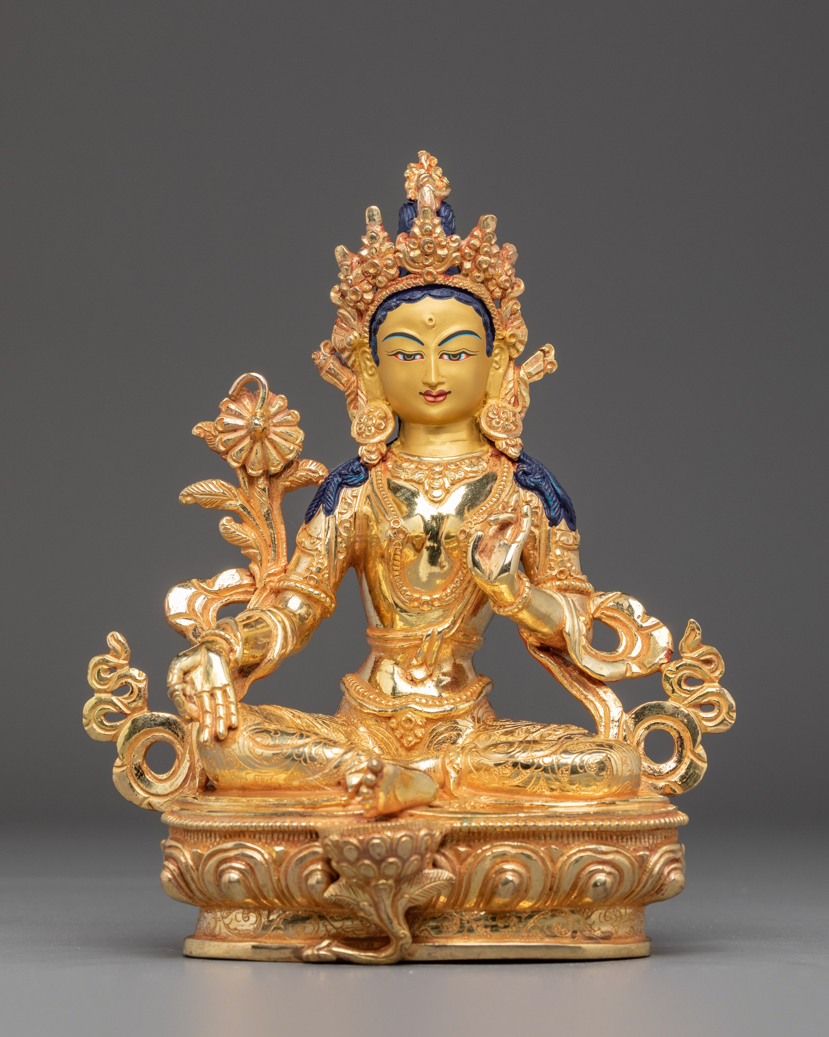 Handmade Golden 21 Tara Set | Symbol of Healing and Protection