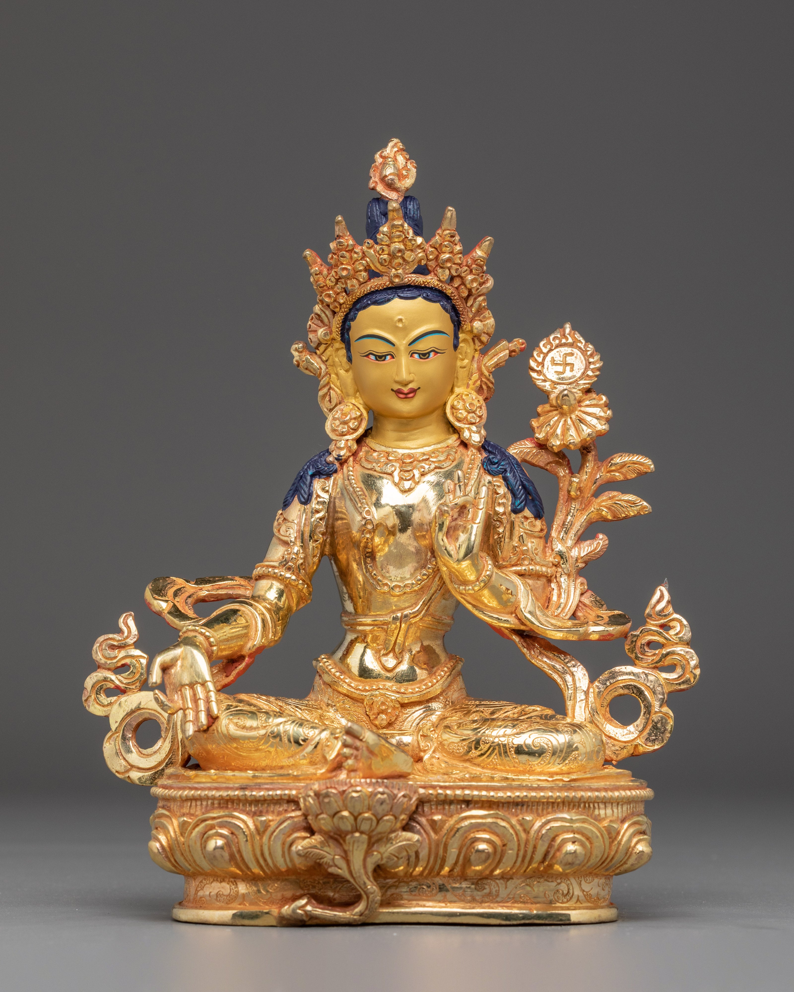 Handmade Golden 21 Tara Set | Symbol of Healing and Protection