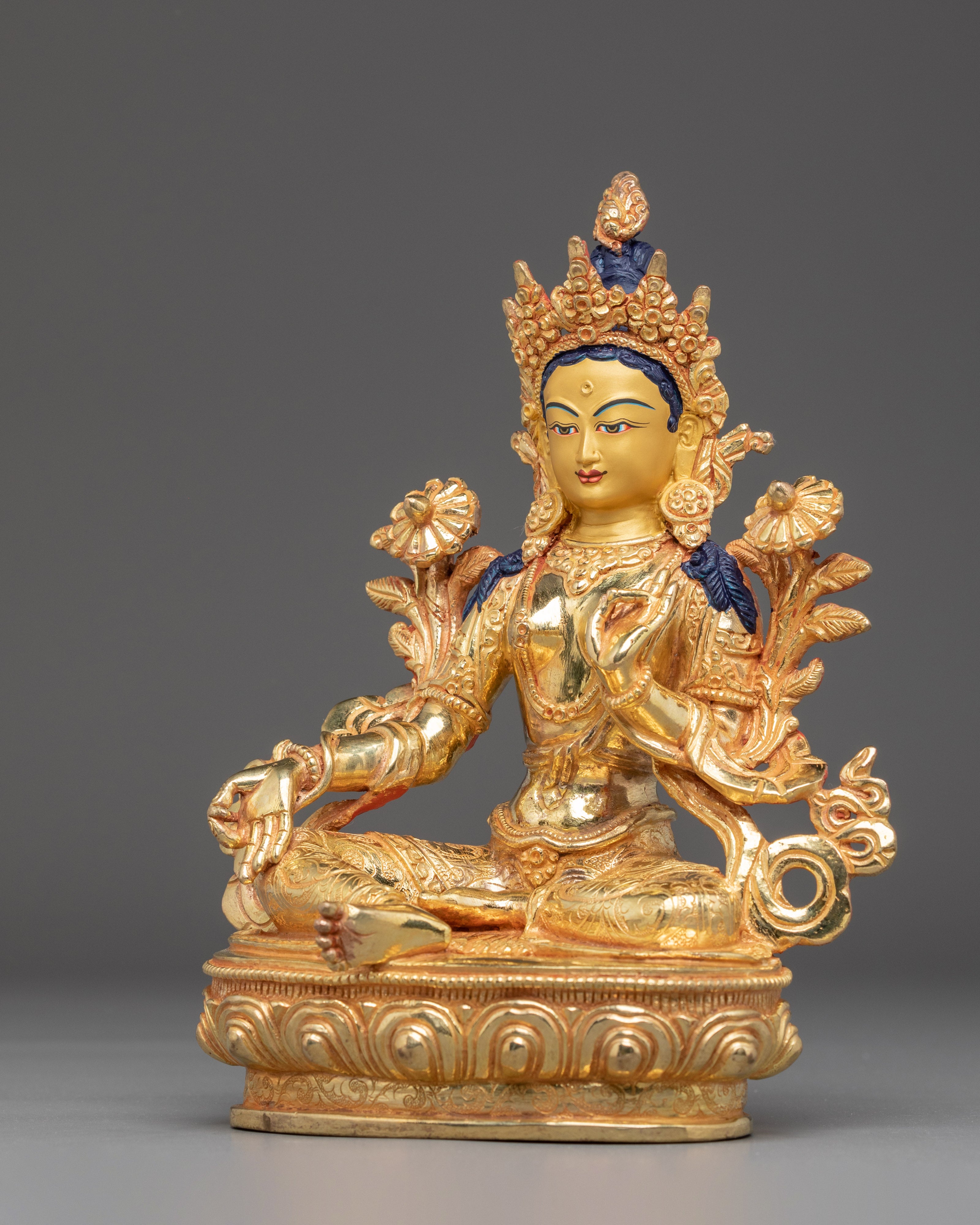 Handmade Golden 21 Tara Set | Symbol of Healing and Protection