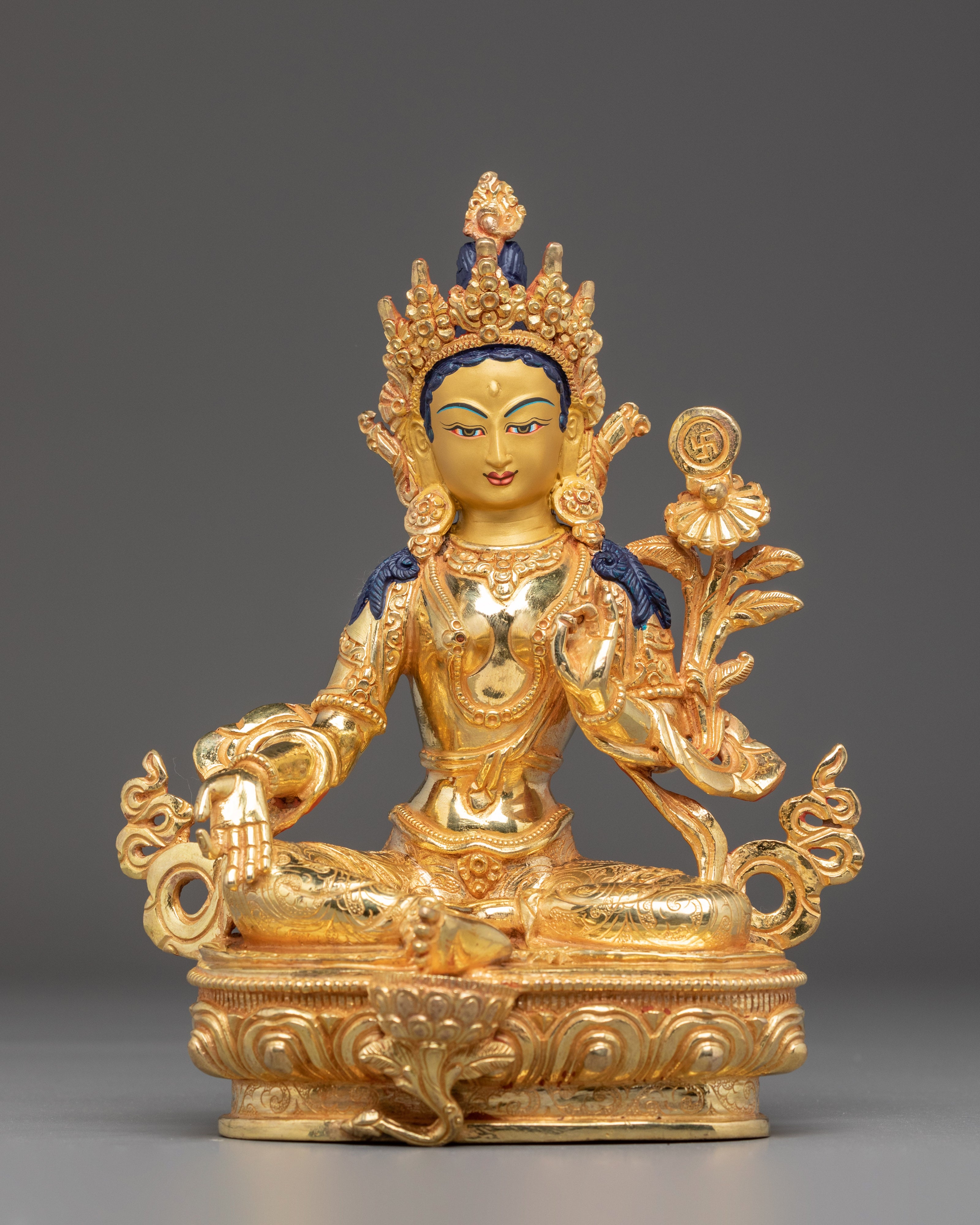 Handmade Golden 21 Tara Set | Symbol of Healing and Protection