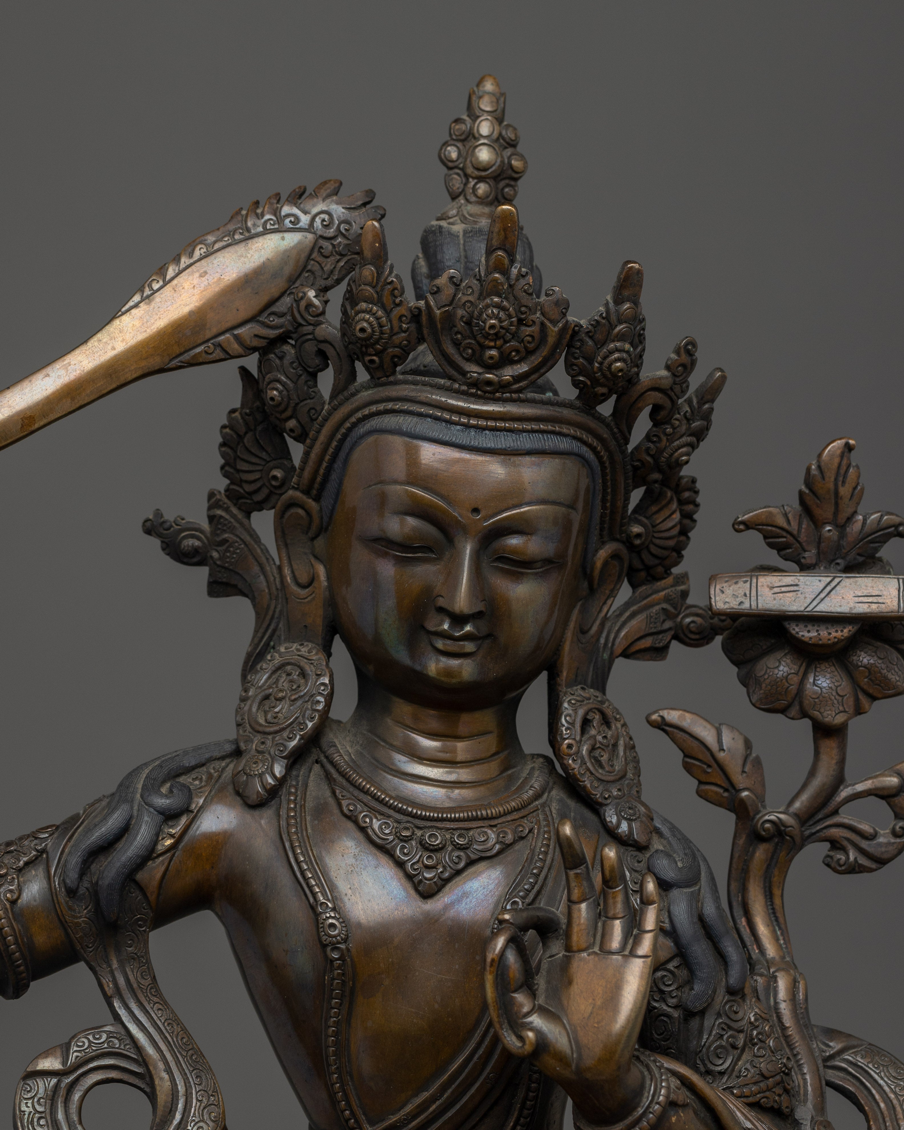Manjushri Statue: The Wielder of the Sword of Wisdom