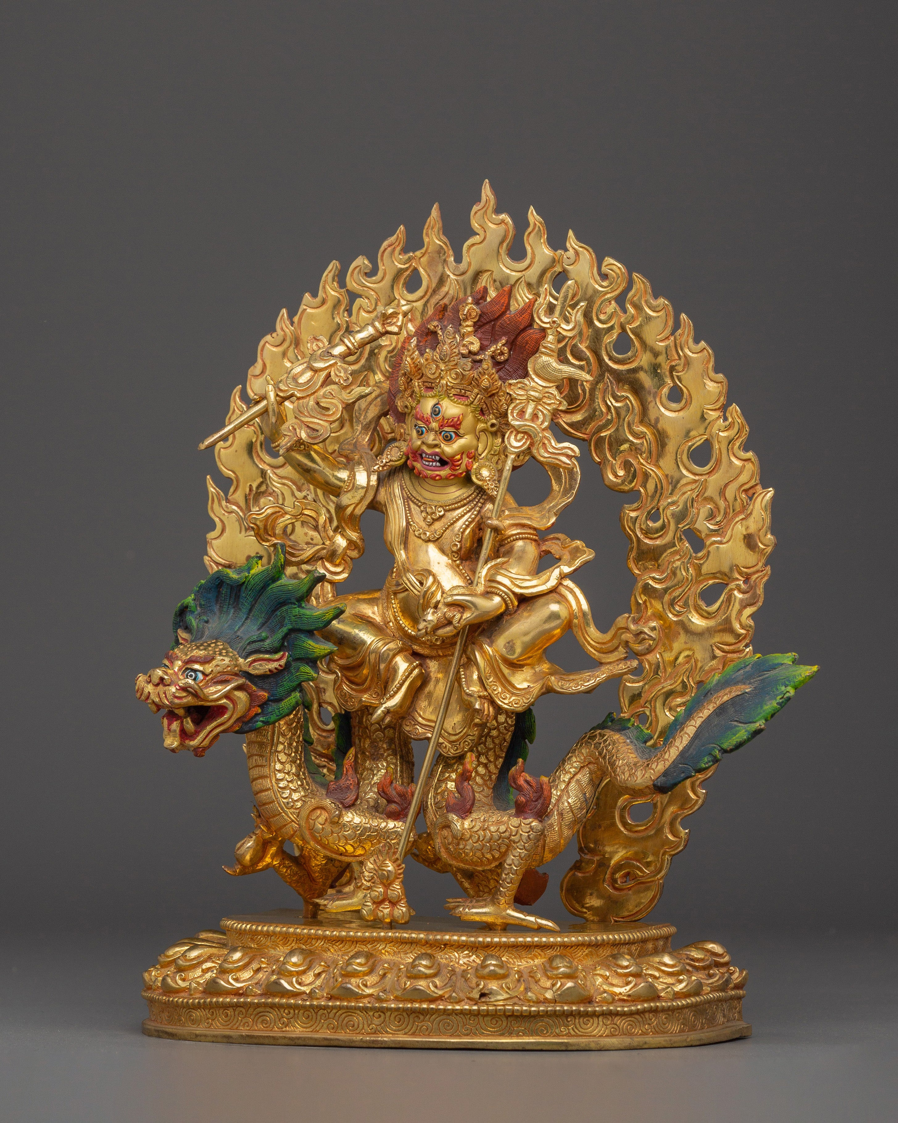 White Dzambhala Statue: The Radiant Lord of Abundance