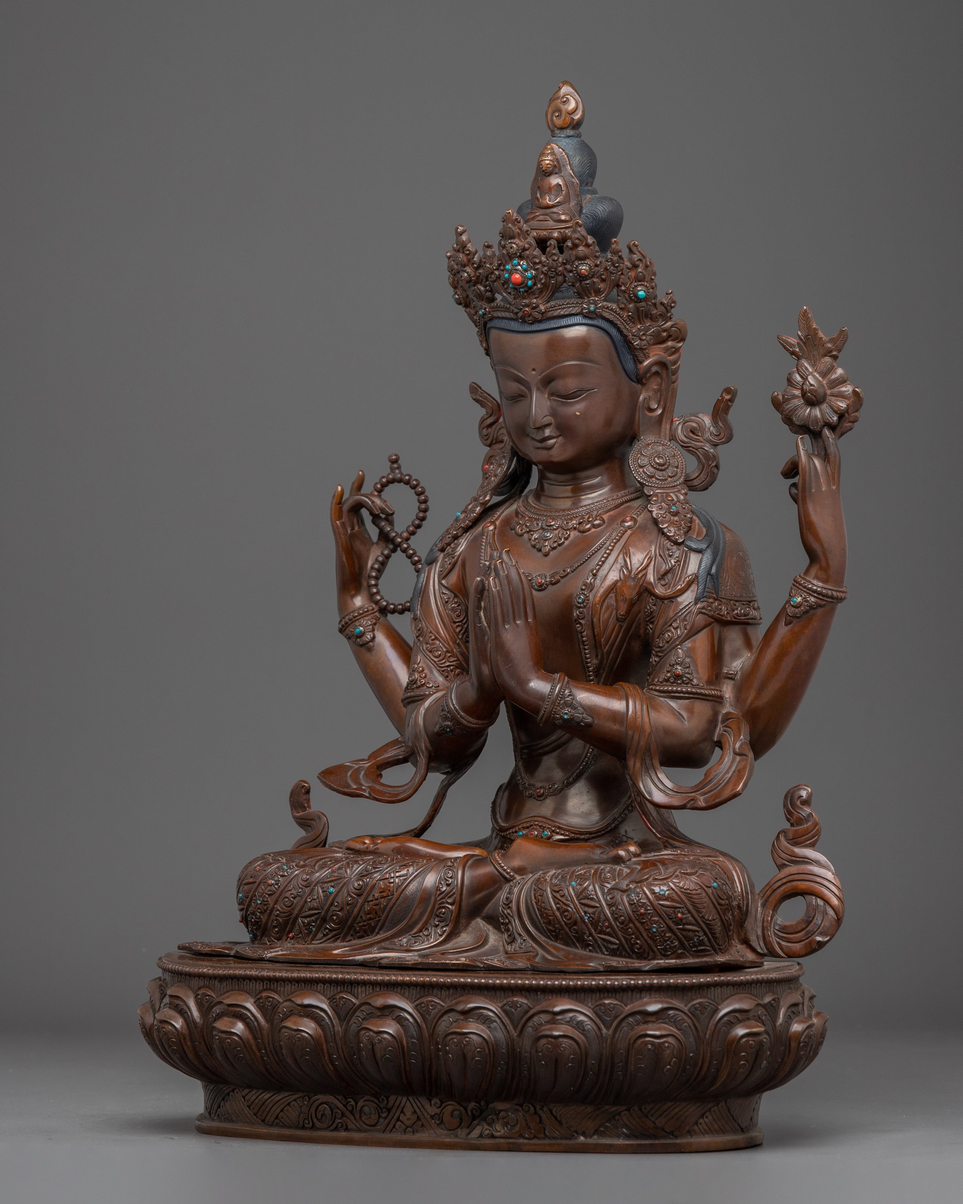 Statue of Chenrezig: Bodhisattva of Infinite Compassion