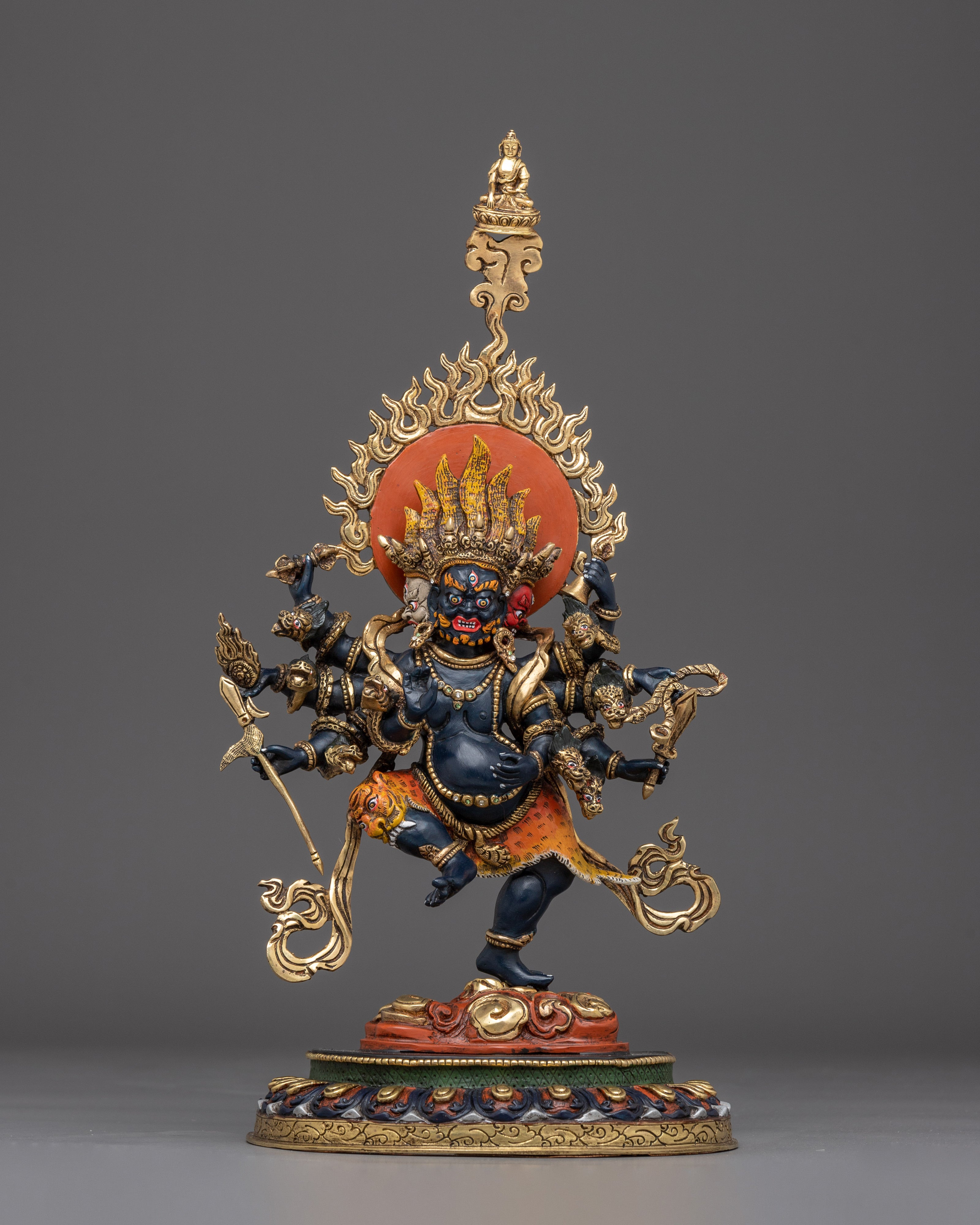Dharma Protecor Deity Uchusma Statue | Traditional Artwork