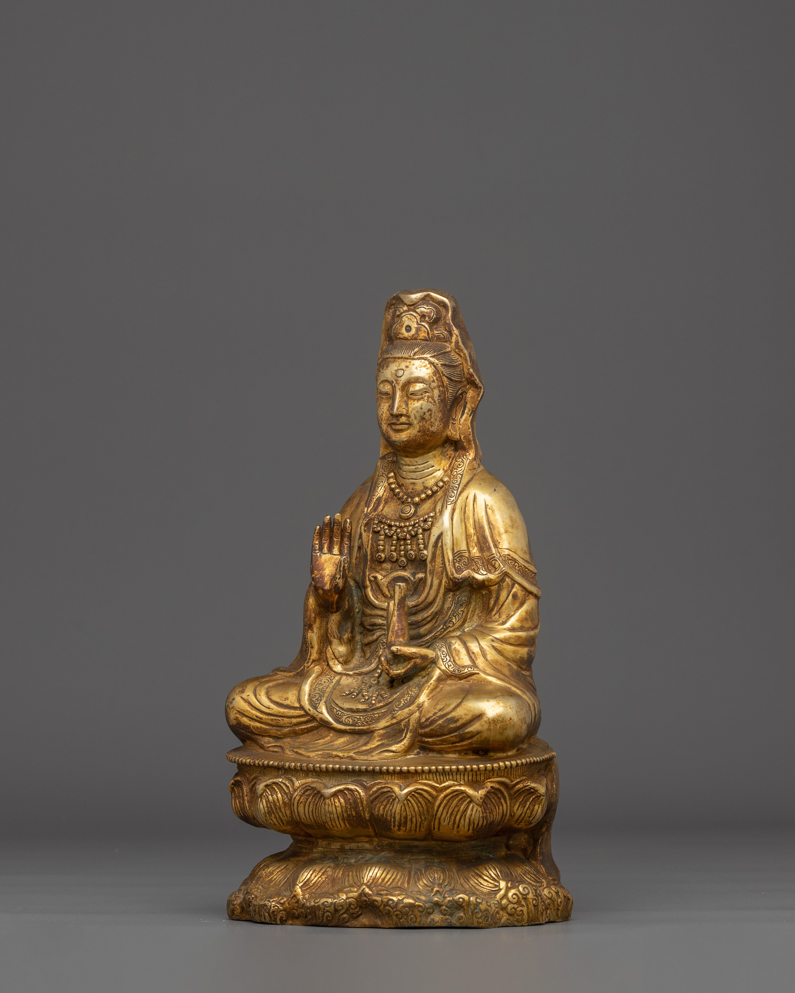 Copper Guanyin Statue | Manifestation of Avalokiteshvara
