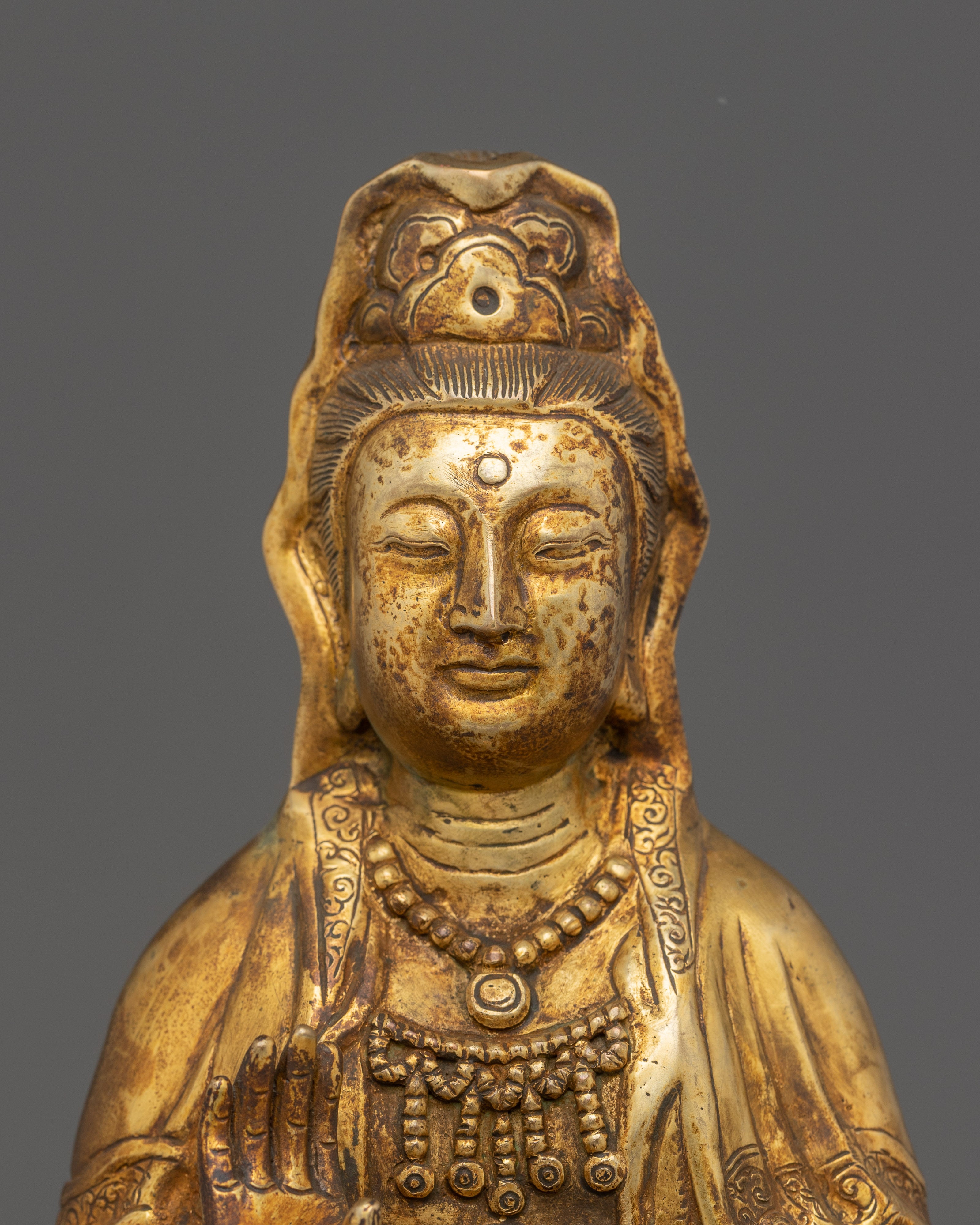 Copper Guanyin Statue | Manifestation of Avalokiteshvara