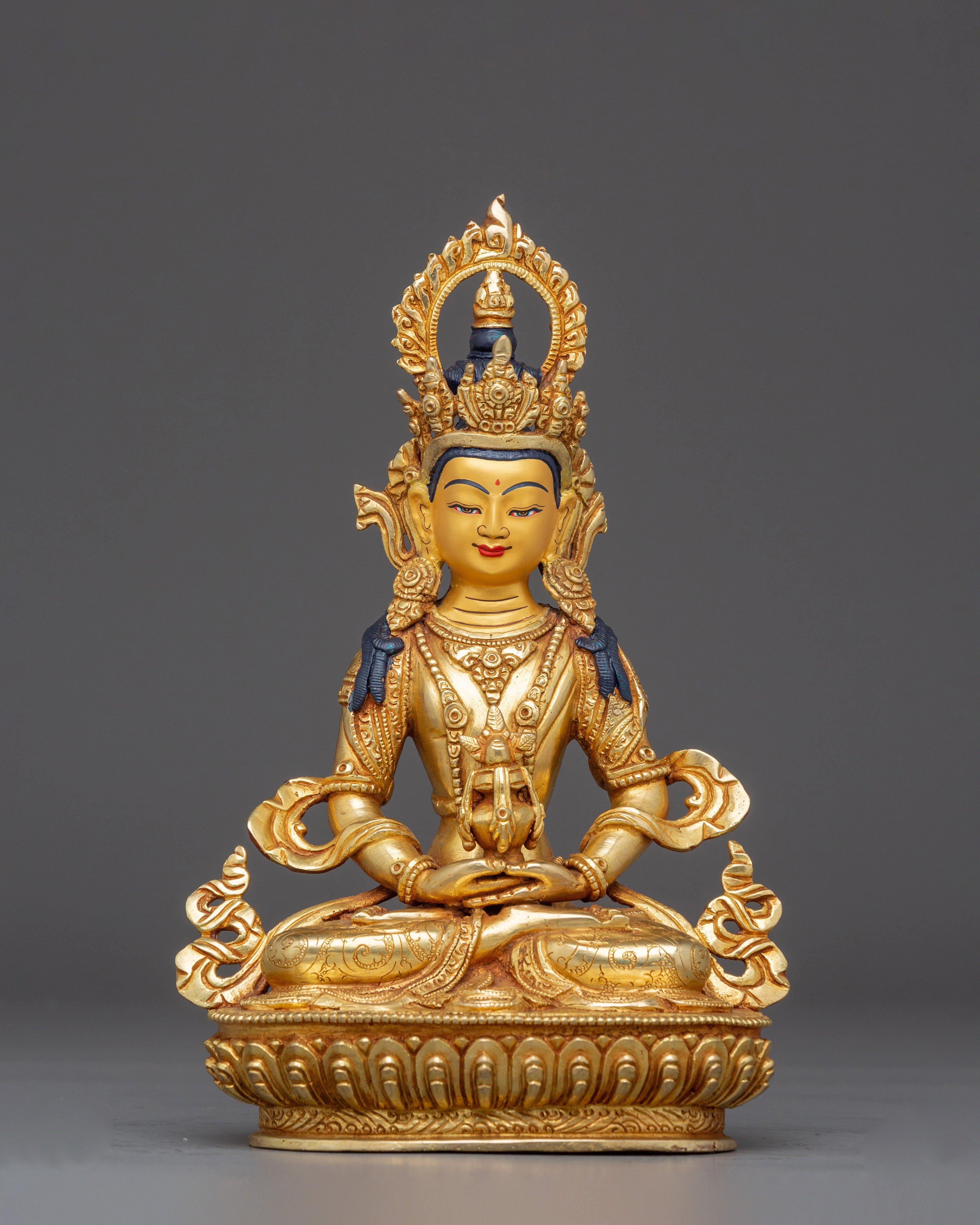 The Longevity Buddha Amitayus Handmade Statue