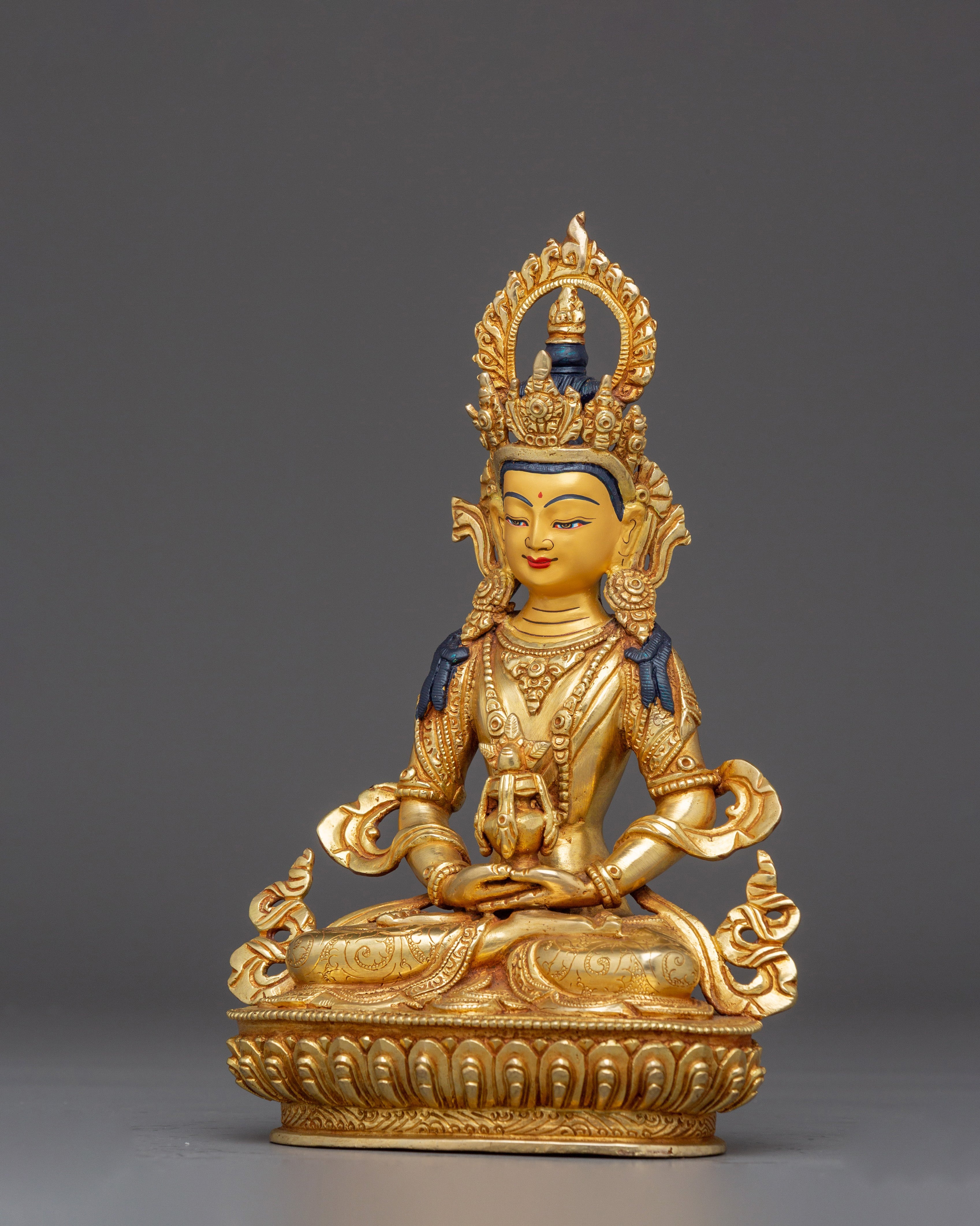 The Longevity Buddha Amitayus Handmade Statue