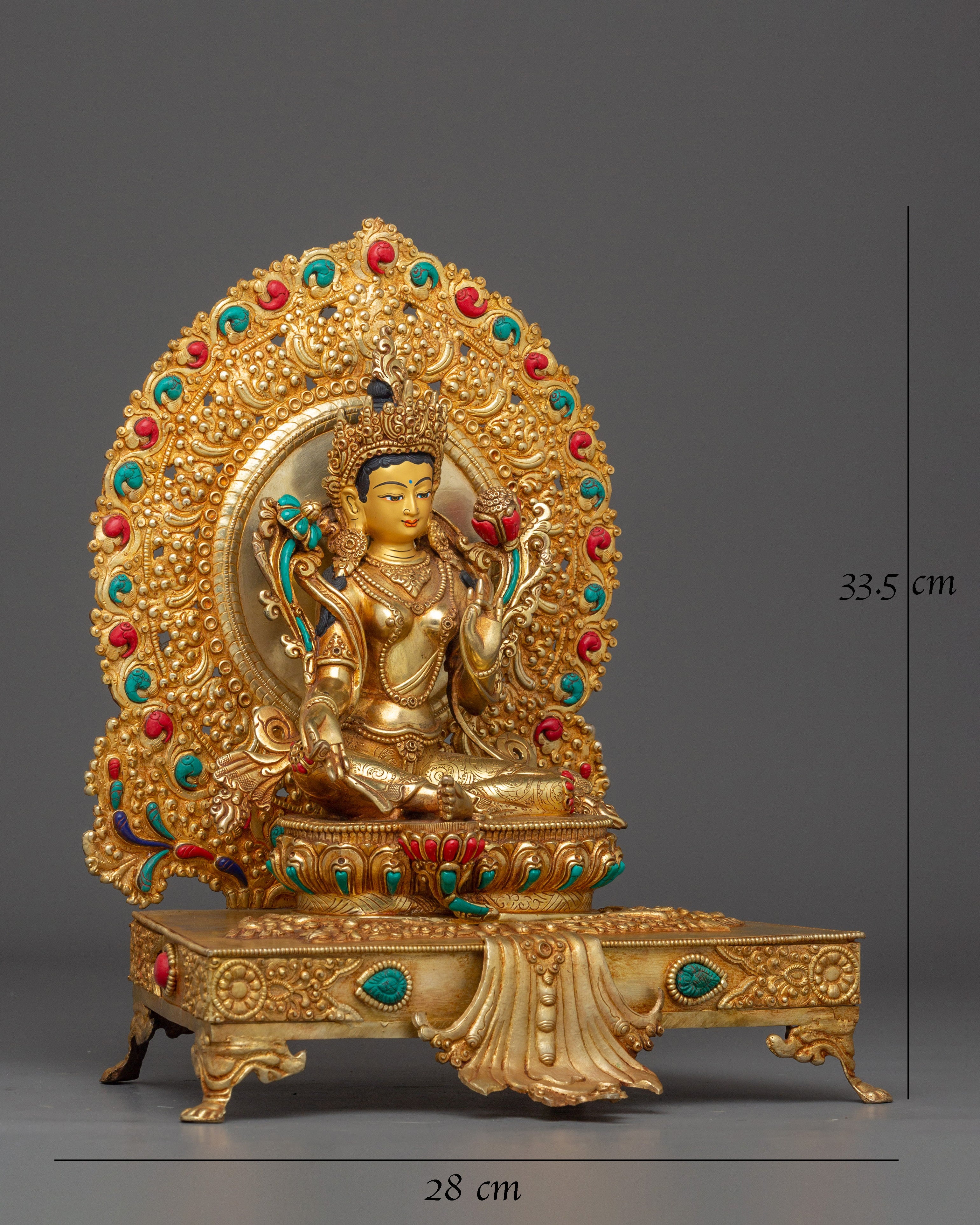 golden-green-tara-on-throne