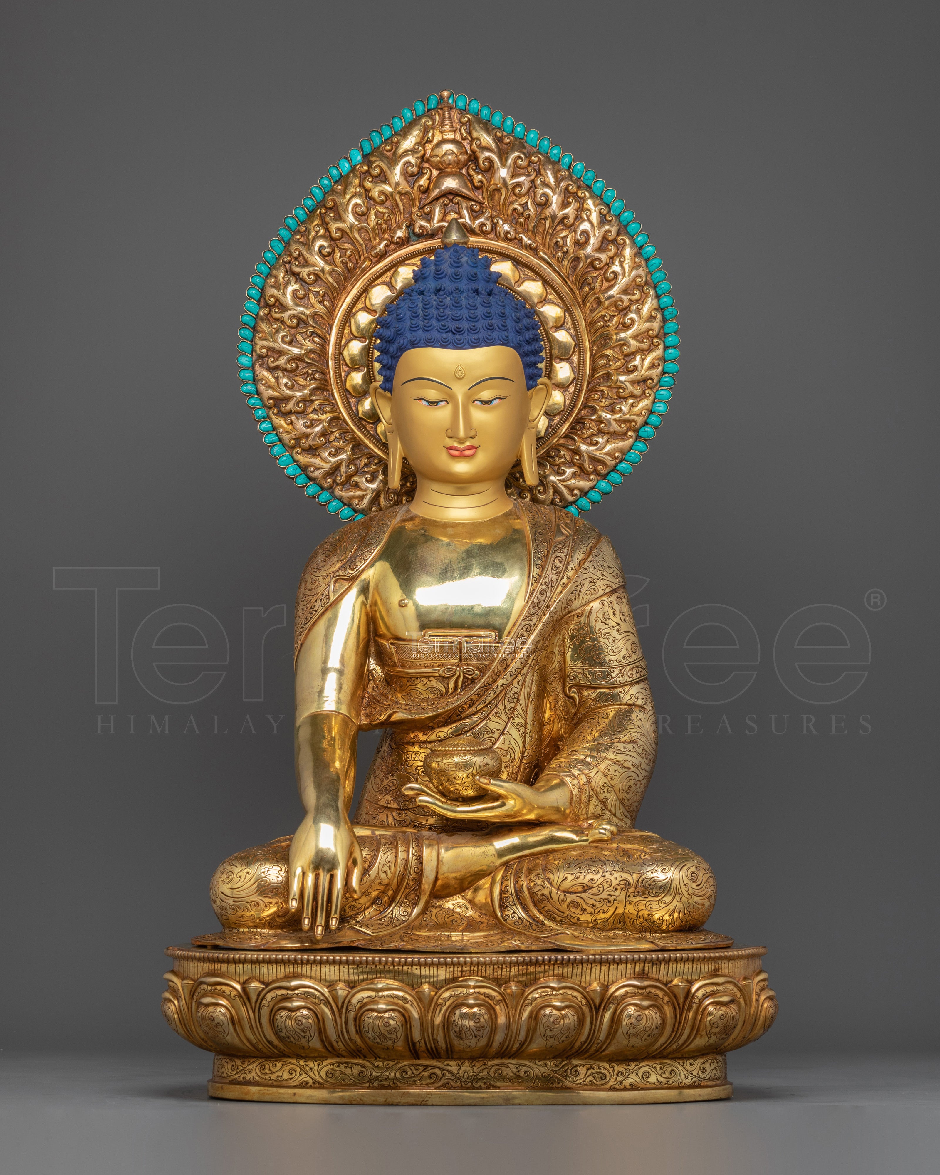 33.7 Inch Handmade Shakyamuni Buddha Statue | Meditation Icon