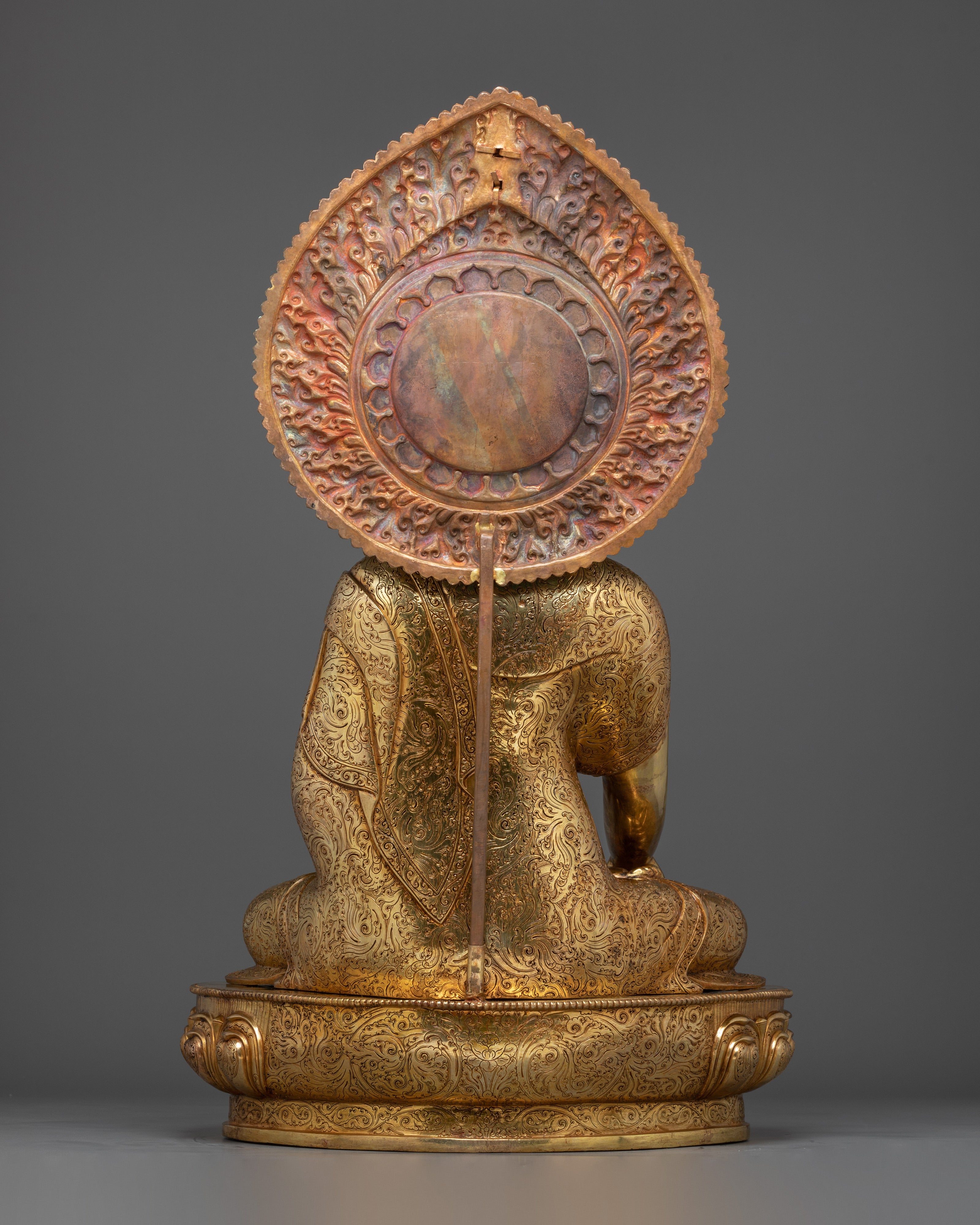 33.7 Inch Handmade Shakyamuni Buddha Statue | Meditation Icon