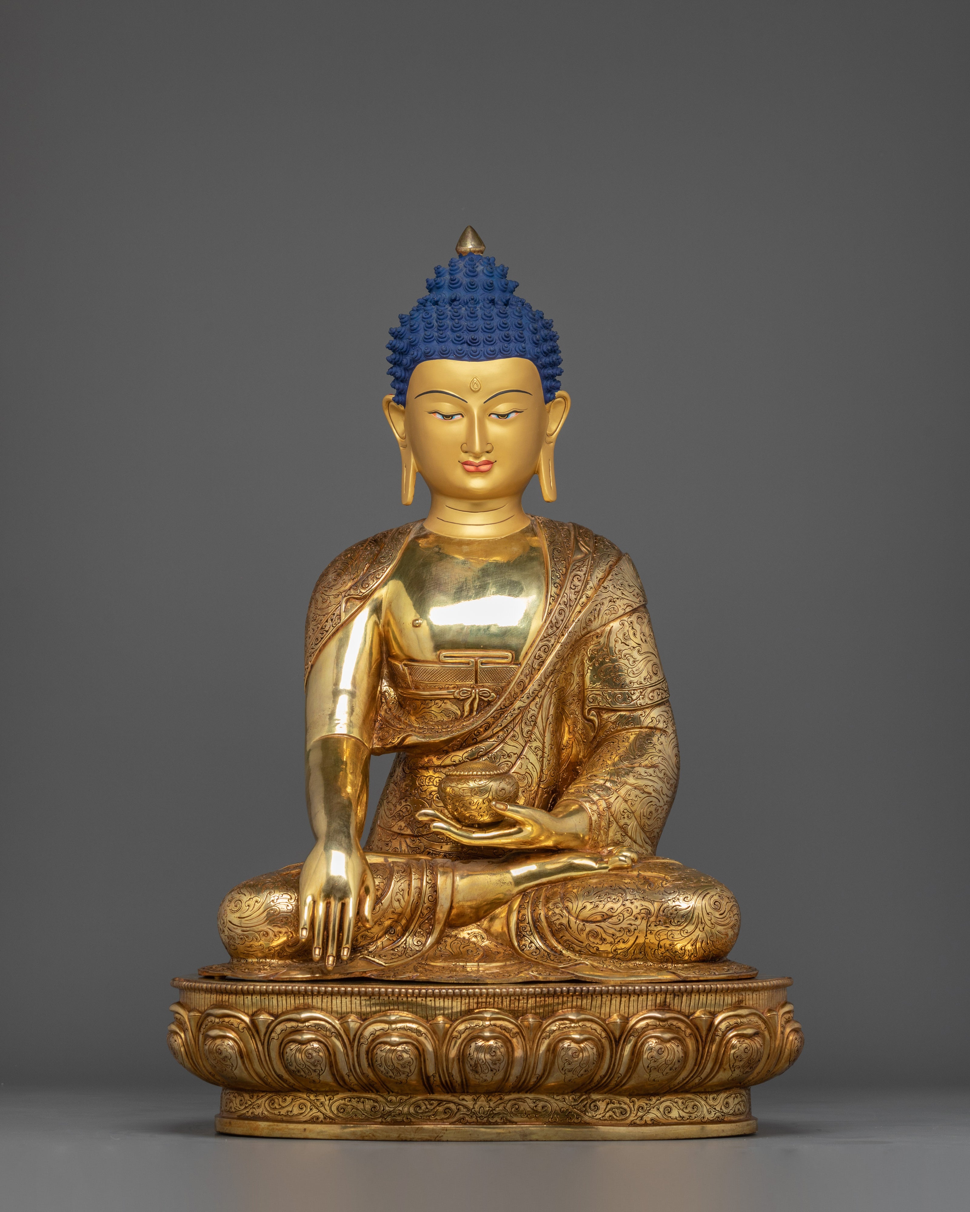 33.7 Inch Handmade Shakyamuni Buddha Statue | Meditation Icon